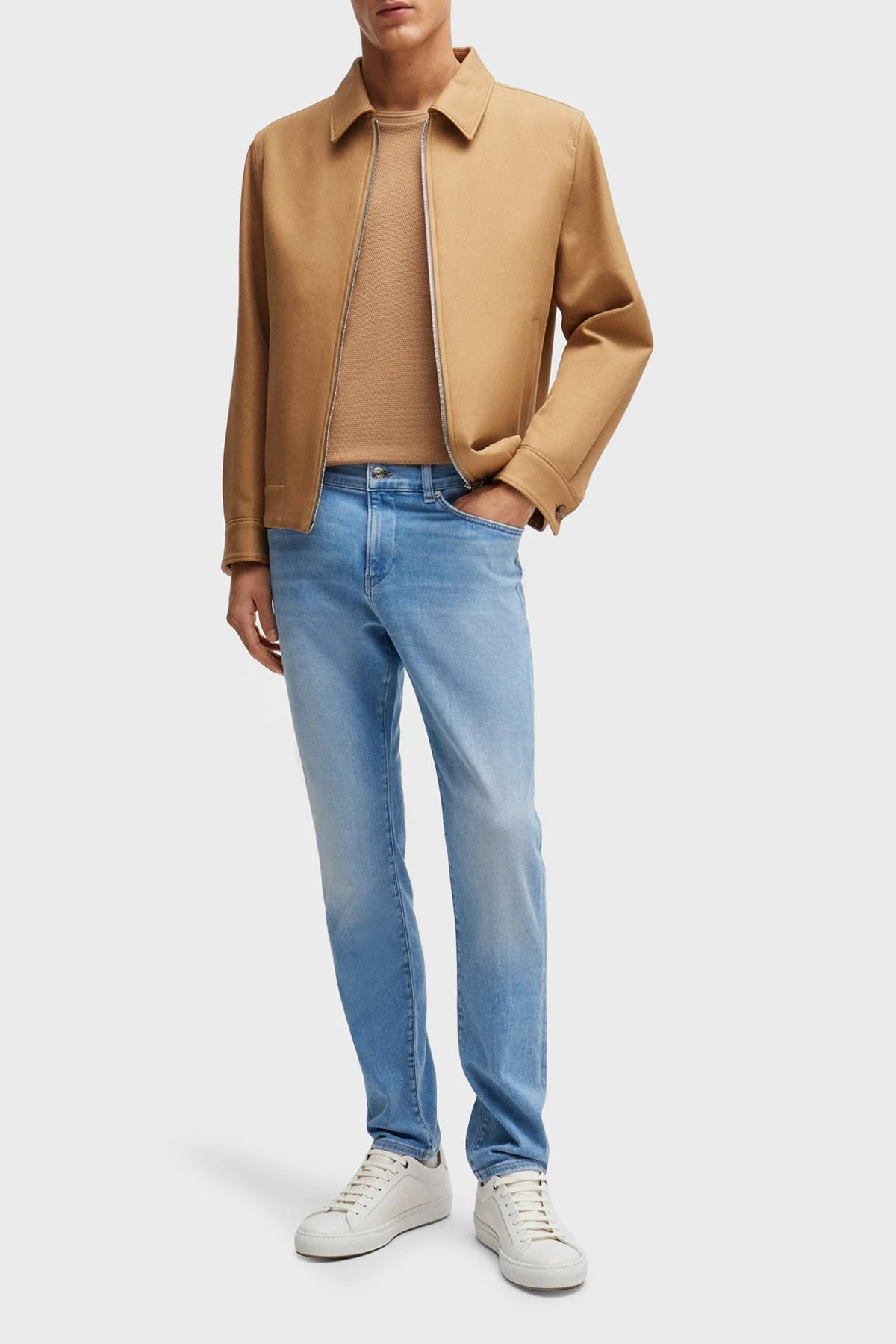Boss Streç Normal Bel Slim Fit Jeans Erkek Kot Pantolon 50521001 453 MAVİ - 2