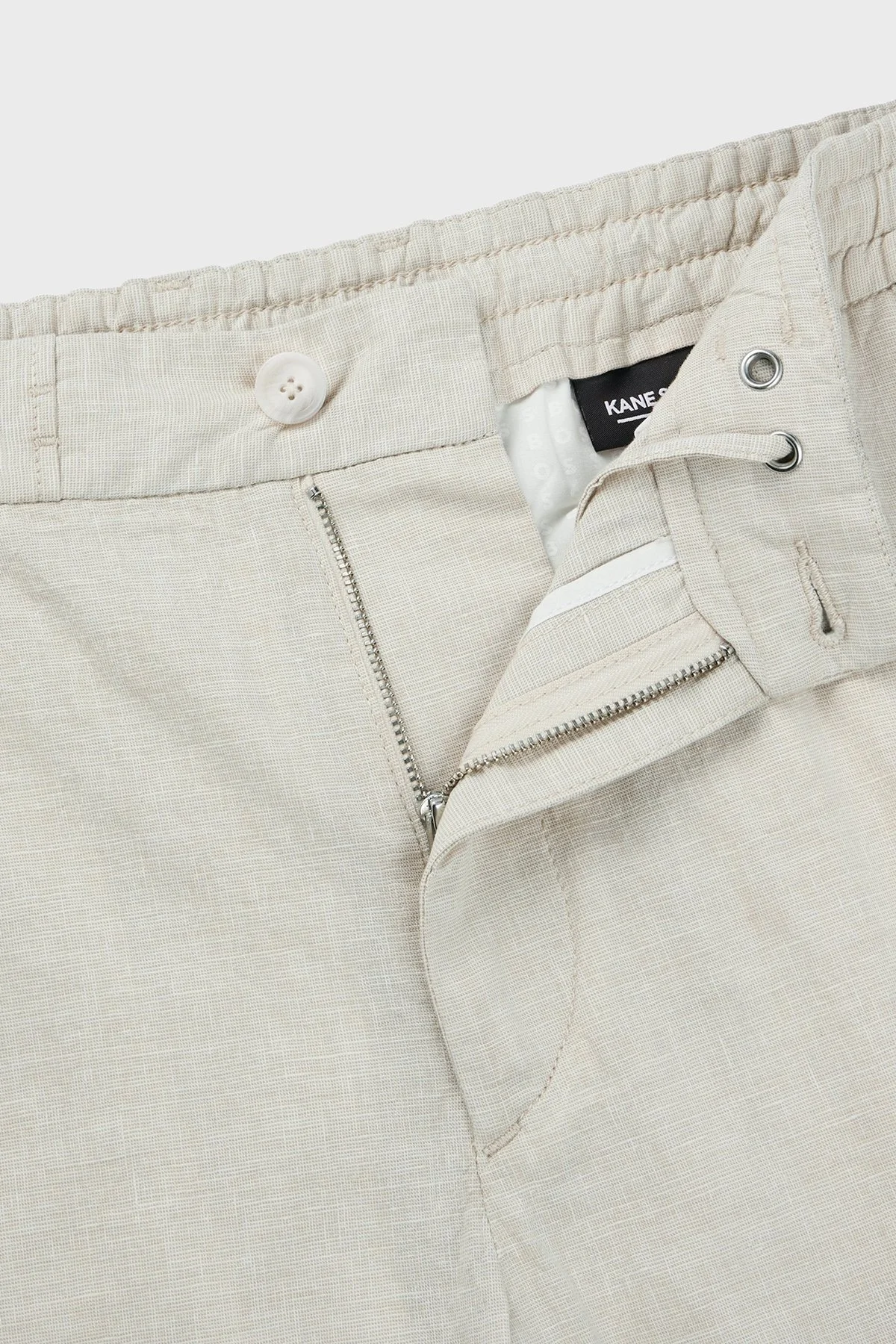 Boss Streç Pamuk Keten Karışımlı Regular Fit Erkek Short 50512555 276 BEJ - 6