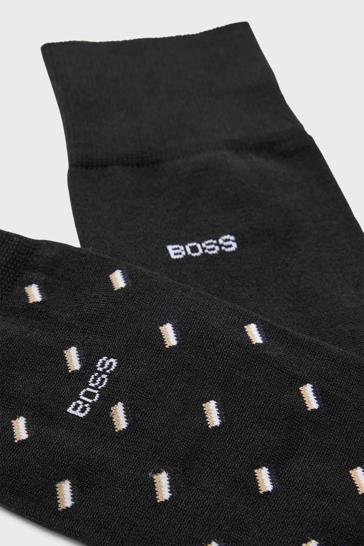 Boss Streç Pamuklu 2 Pack Erkek Çorap 50478350 001 SİYAH - 3