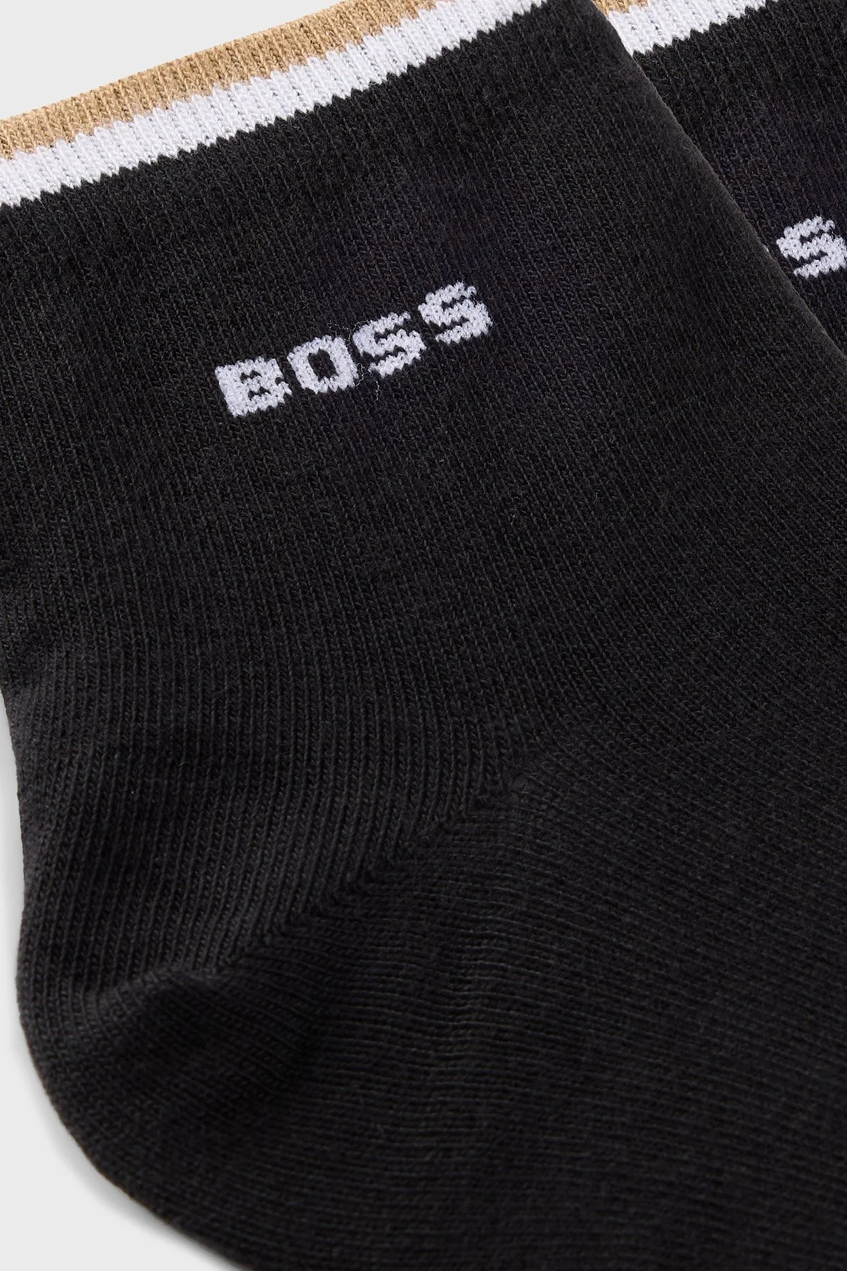 Boss Logolu Streç Pamuklu 2 Pack Erkek Çorap 50491195 001 SİYAH - 5