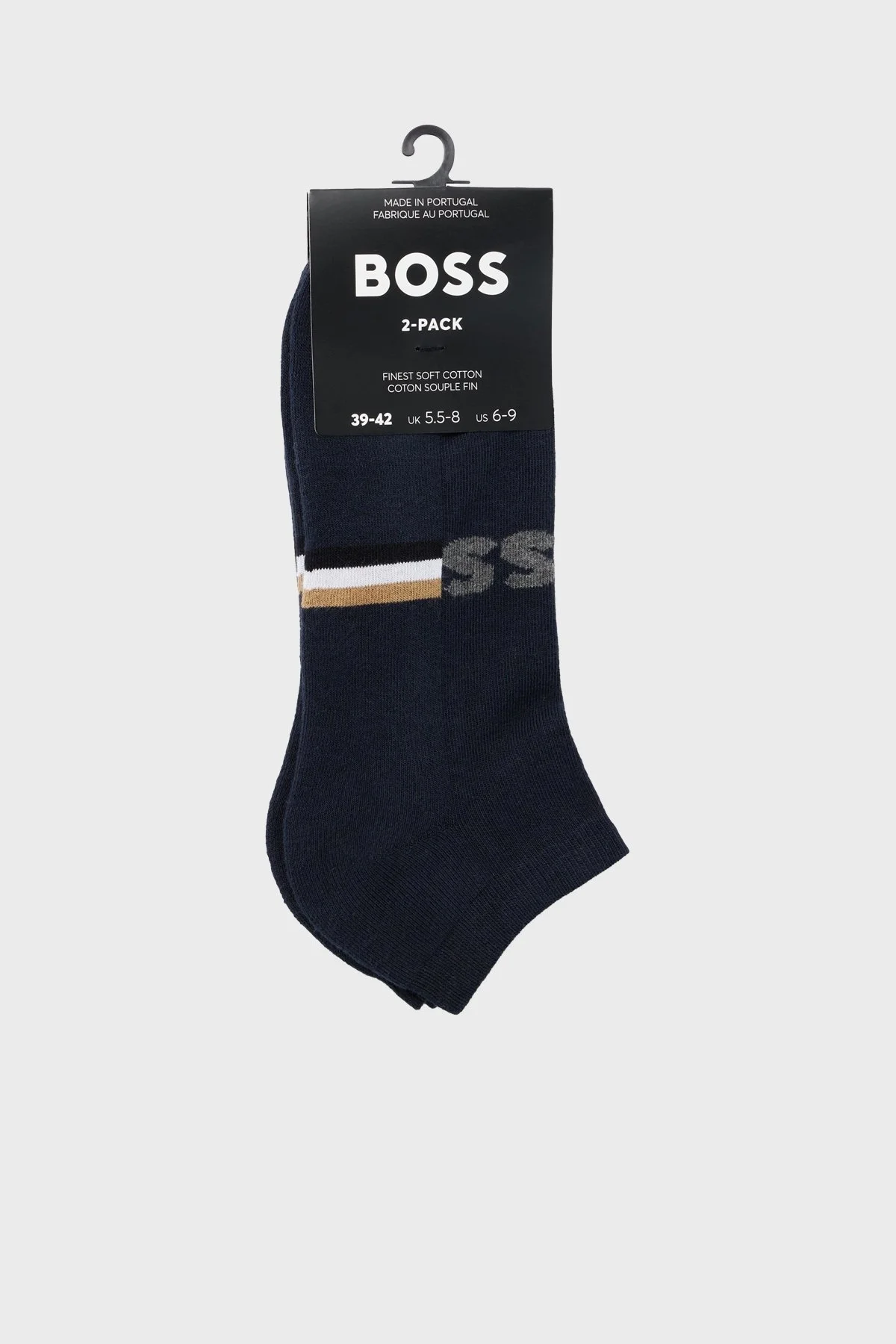 Boss Streç Pamuklu 2 Pack Erkek Çorap 50510656 401 LACİVERT - 1