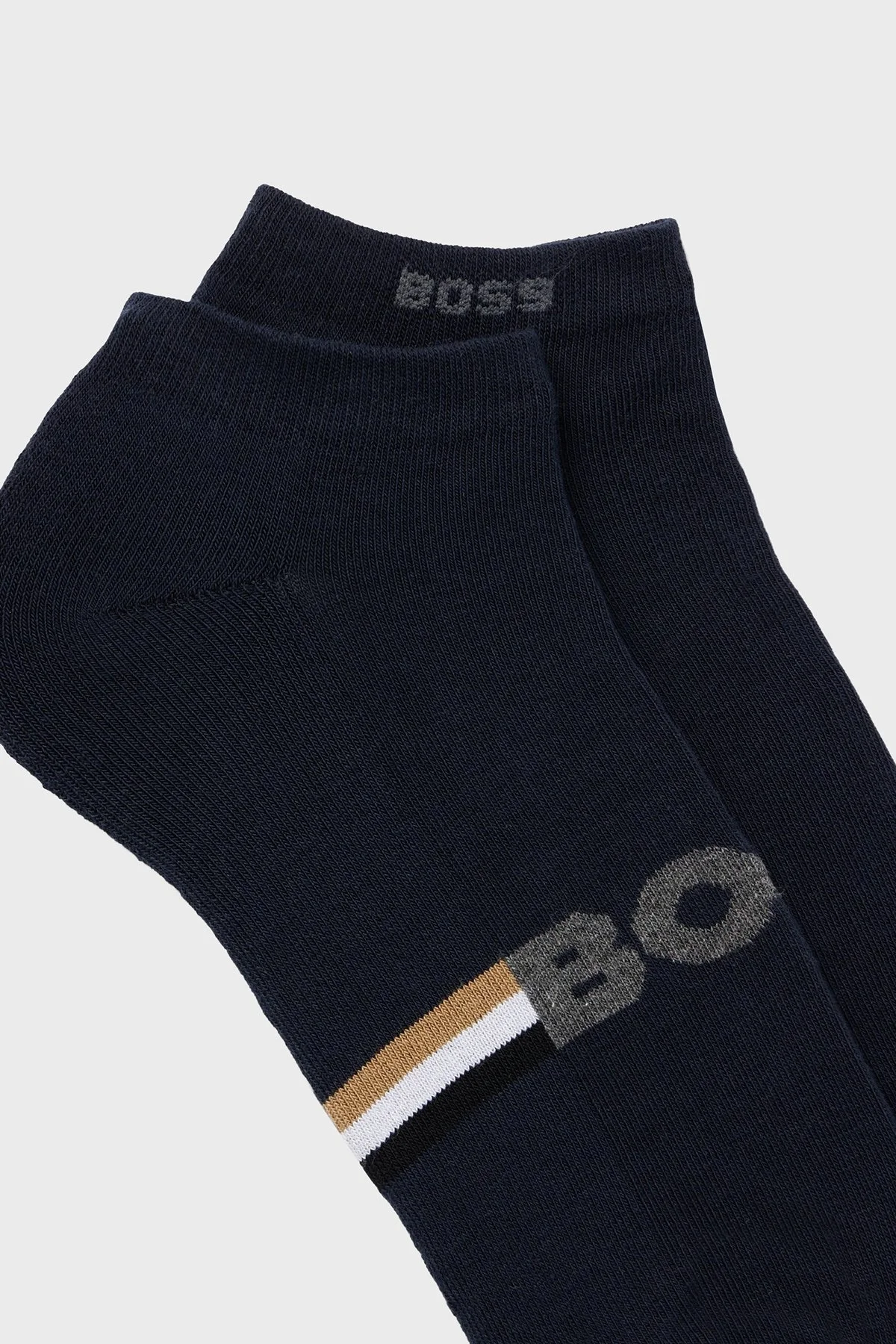 Boss Streç Pamuklu 2 Pack Erkek Çorap 50510656 401 LACİVERT - 3