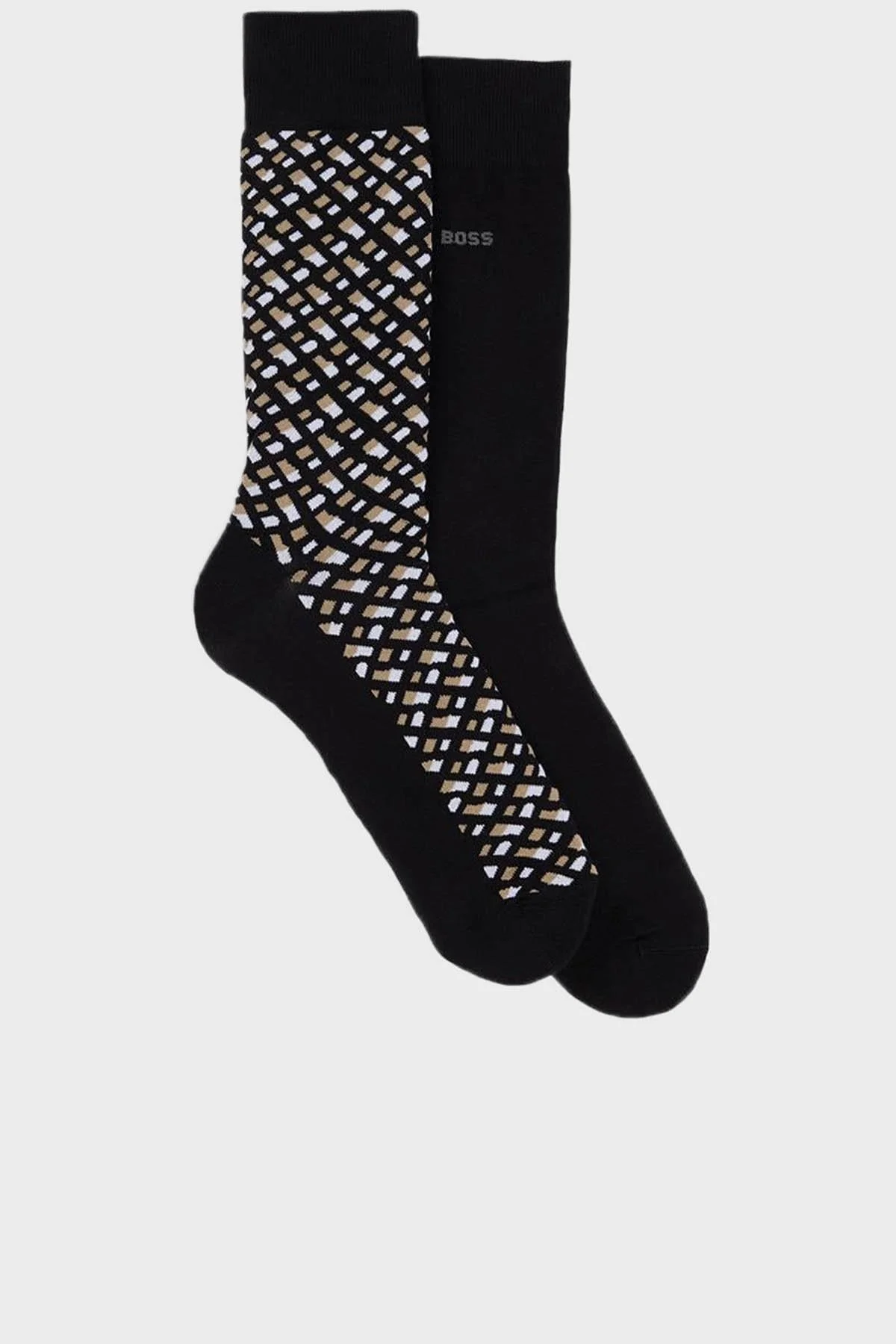 Boss Streç Pamuklu 2 Pack Erkek Çorap 50515141 001 SİYAH - 1