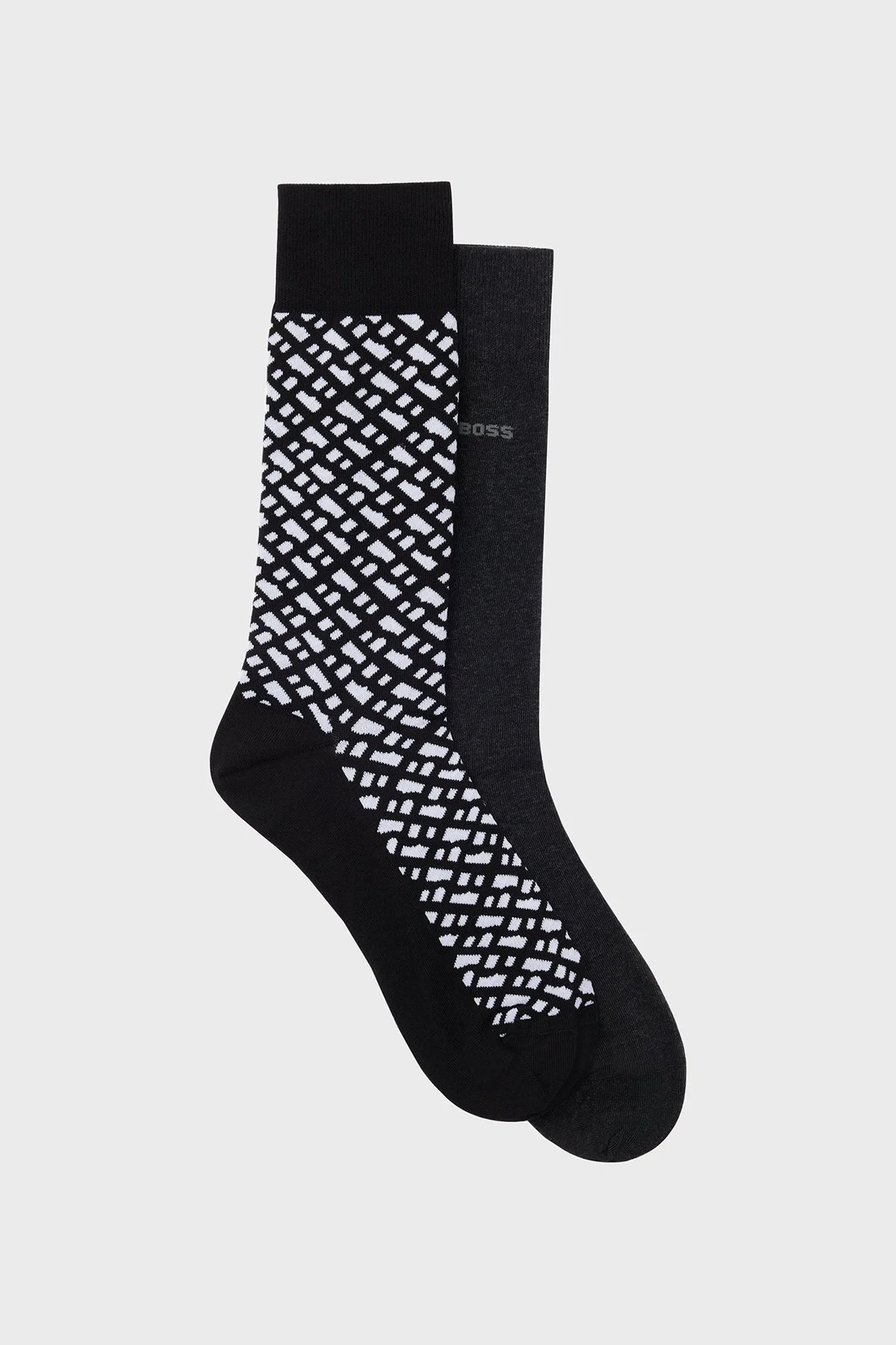 Boss Streç Pamuklu 2 Pack Erkek Çorap 50515141 002 SİYAH - 1