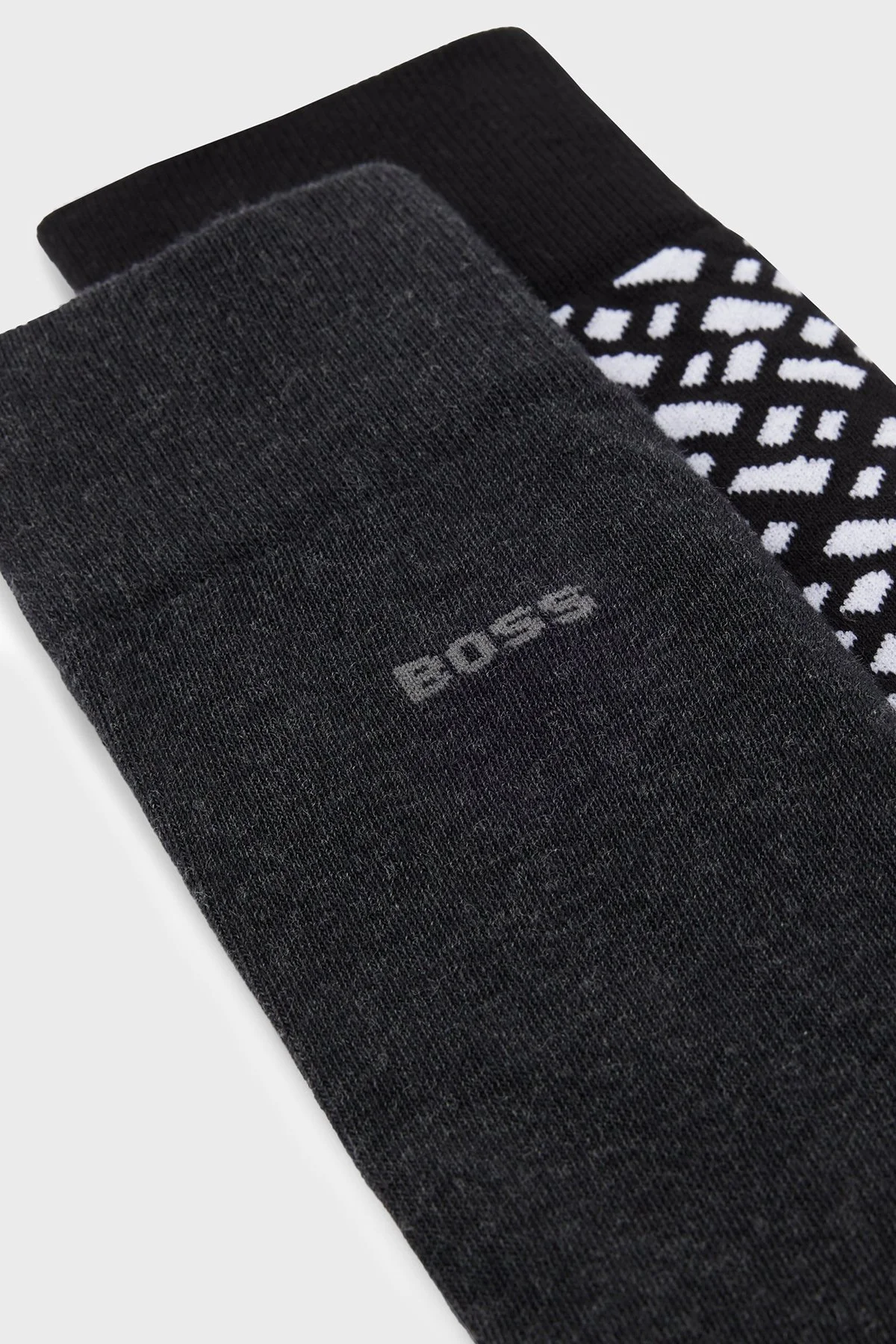 Boss Streç Pamuklu 2 Pack Erkek Çorap 50515141 002 SİYAH - 2