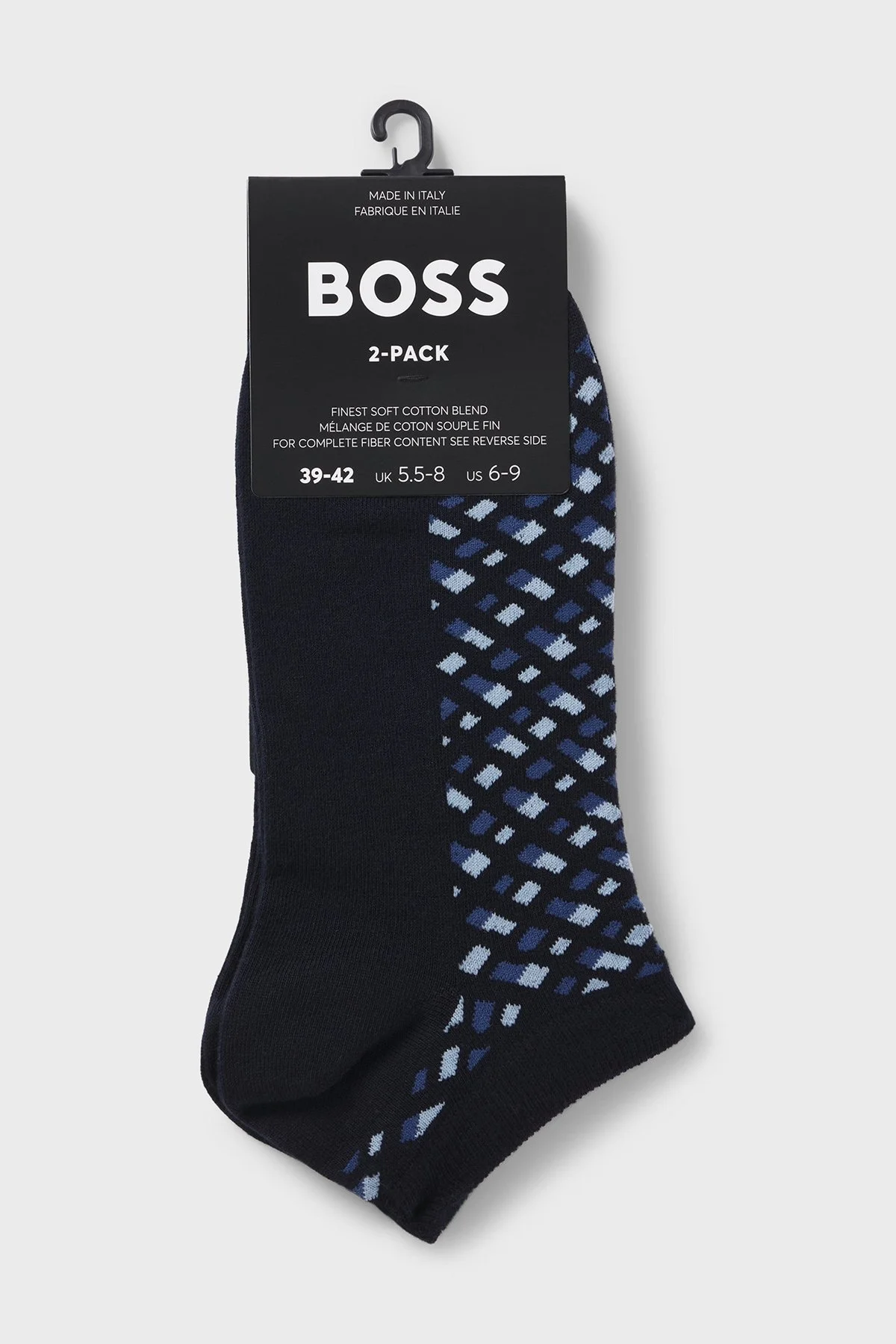 Boss Streç Pamuklu 2 Pack Erkek Çorap 50524521 425 LACİVERT - 3