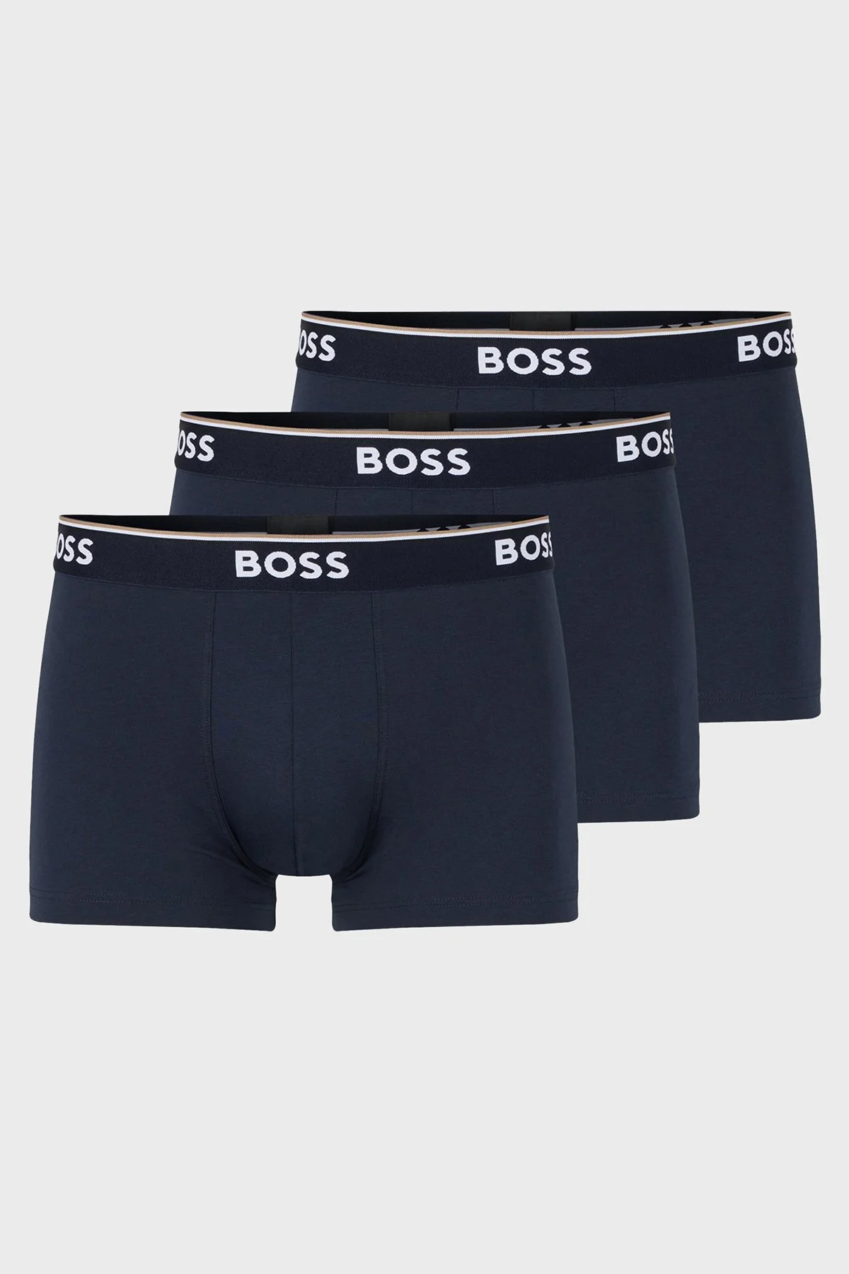 Boss Streç Pamuklu 3 Pack Erkek Boxer 50475274 480 LACİVERT - 1