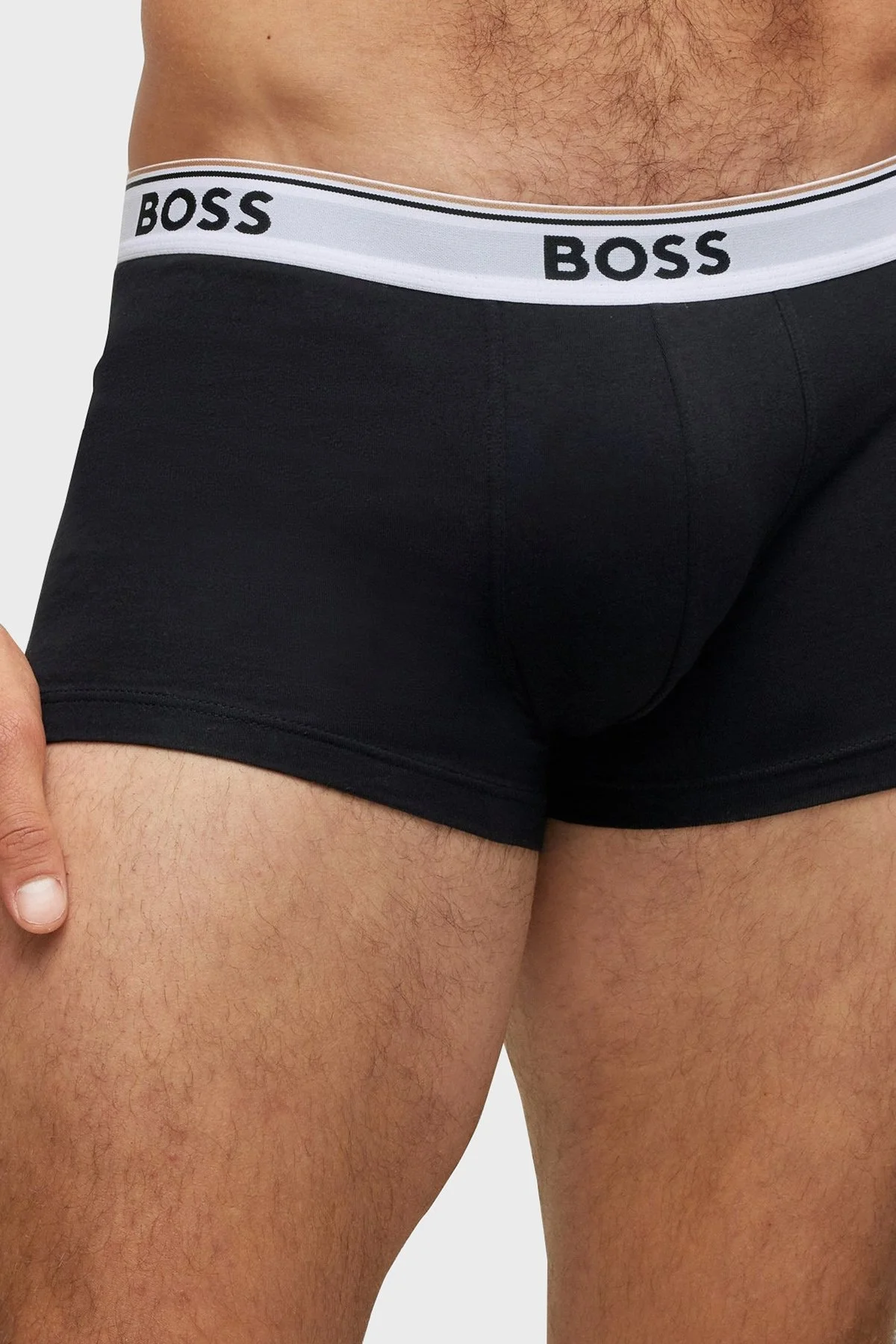 Boss Streç Pamuklu 3 Pack Erkek Boxer 50475274 994 SİYAH - 4