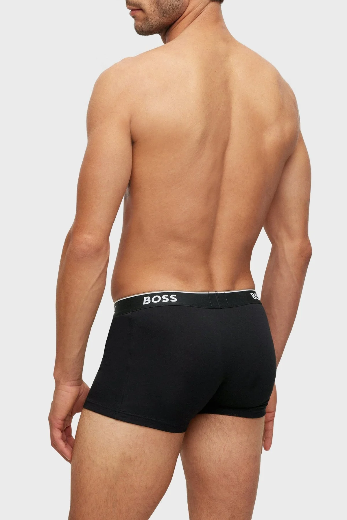 Boss Streç Pamuklu 3 Pack Erkek Boxer 50475274 999 Siyah-Gri-Beyaz - 3