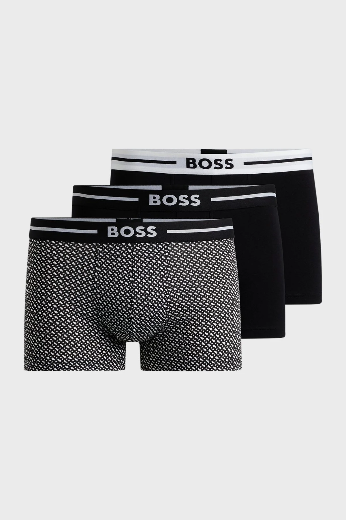 Boss Streç Pamuklu 3 Pack Erkek Boxer 50517836 962 SİYAH - 1