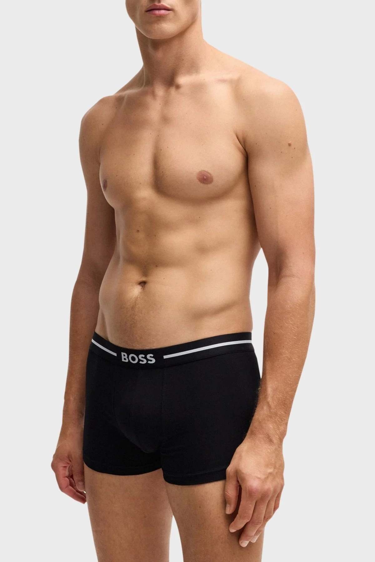 Boss Streç Pamuklu 3 Pack Erkek Boxer 50517836 962 SİYAH - 2