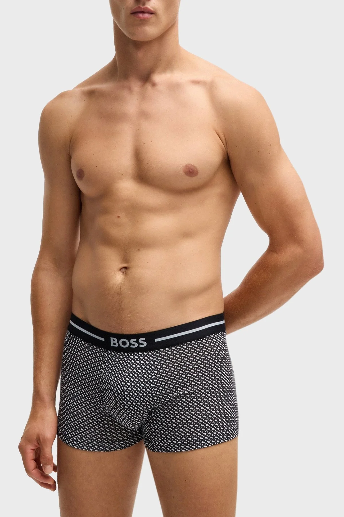 Boss Streç Pamuklu 3 Pack Erkek Boxer 50517836 962 SİYAH - 5