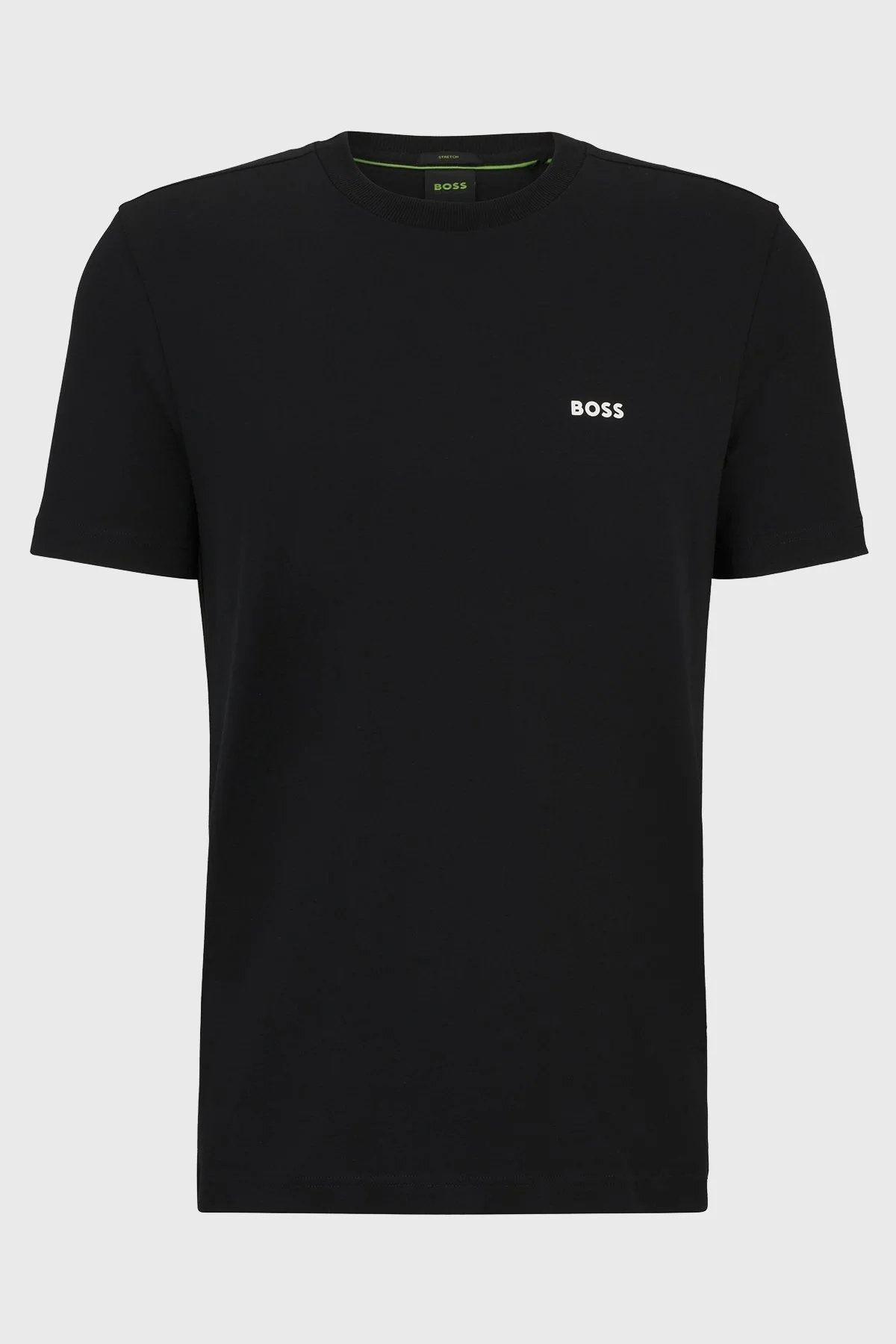 Boss Streç Pamuklu Bisiklet Yaka Regular Fit Erkek T Shirt 50506373 001 SİYAH - 5