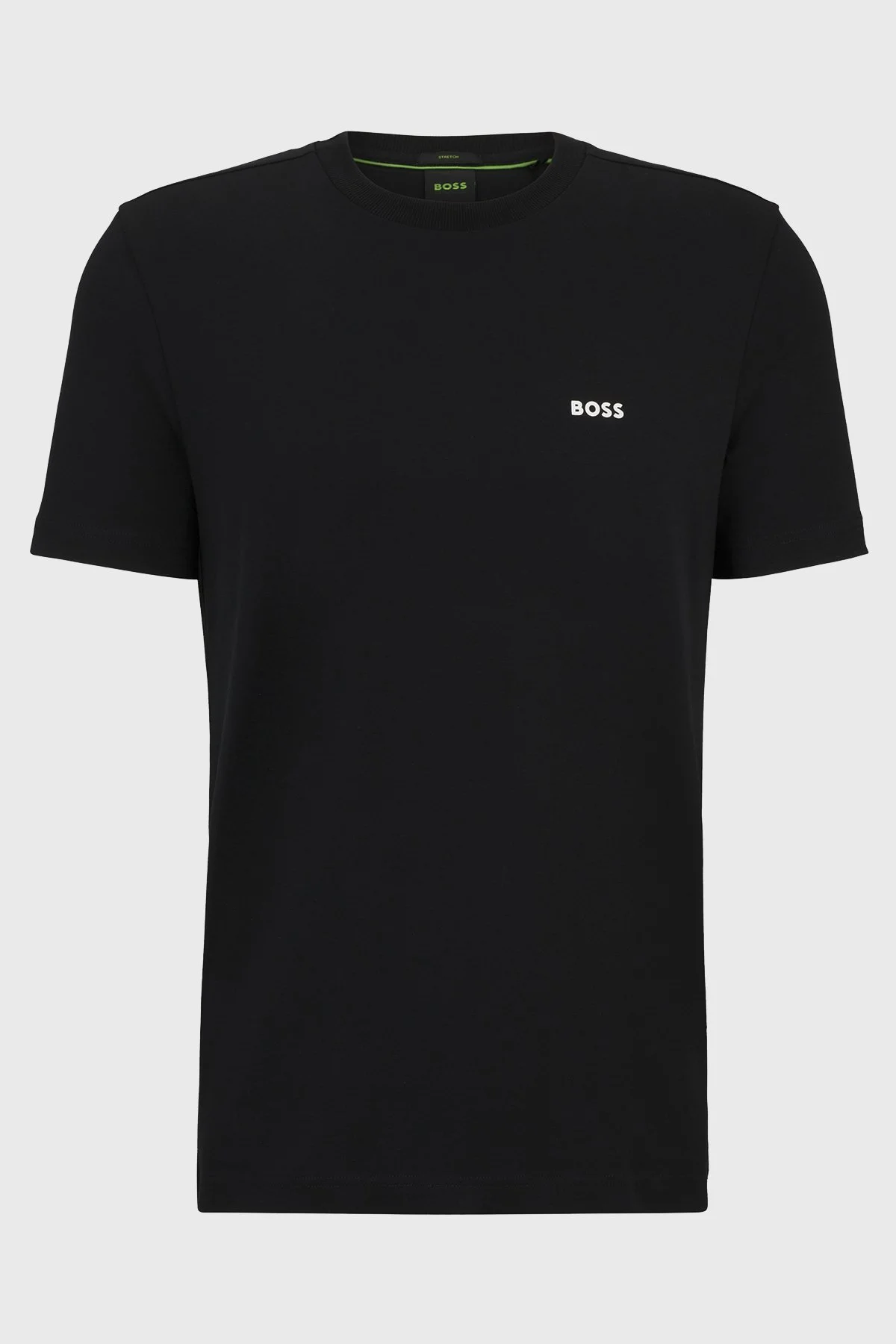 Boss Streç Pamuklu Bisiklet Yaka Regular Fit Erkek T Shirt 50506373 001 Siyah - 5