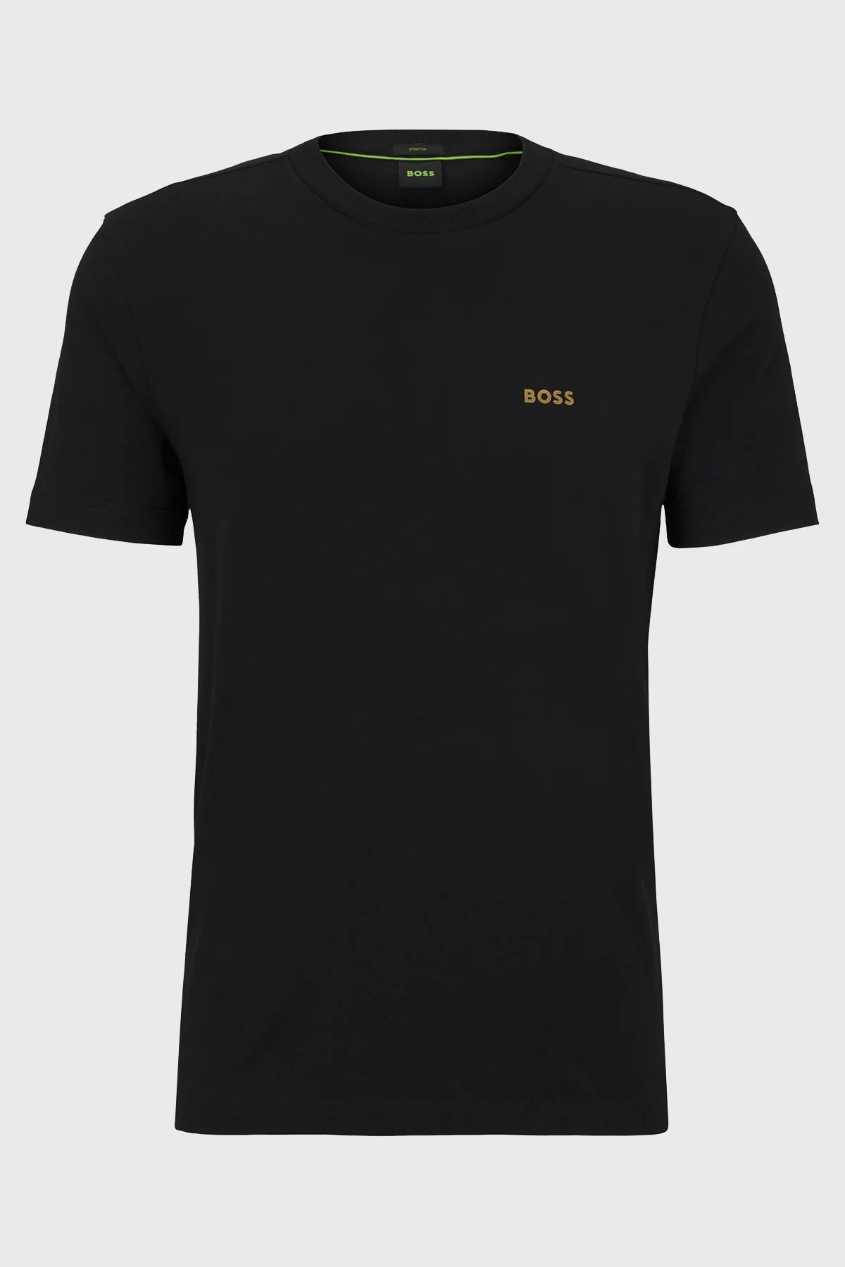 Boss Streç Pamuklu Bisiklet Yaka Regular Fit Erkek T Shirt 50506373 002 SİYAH - 5