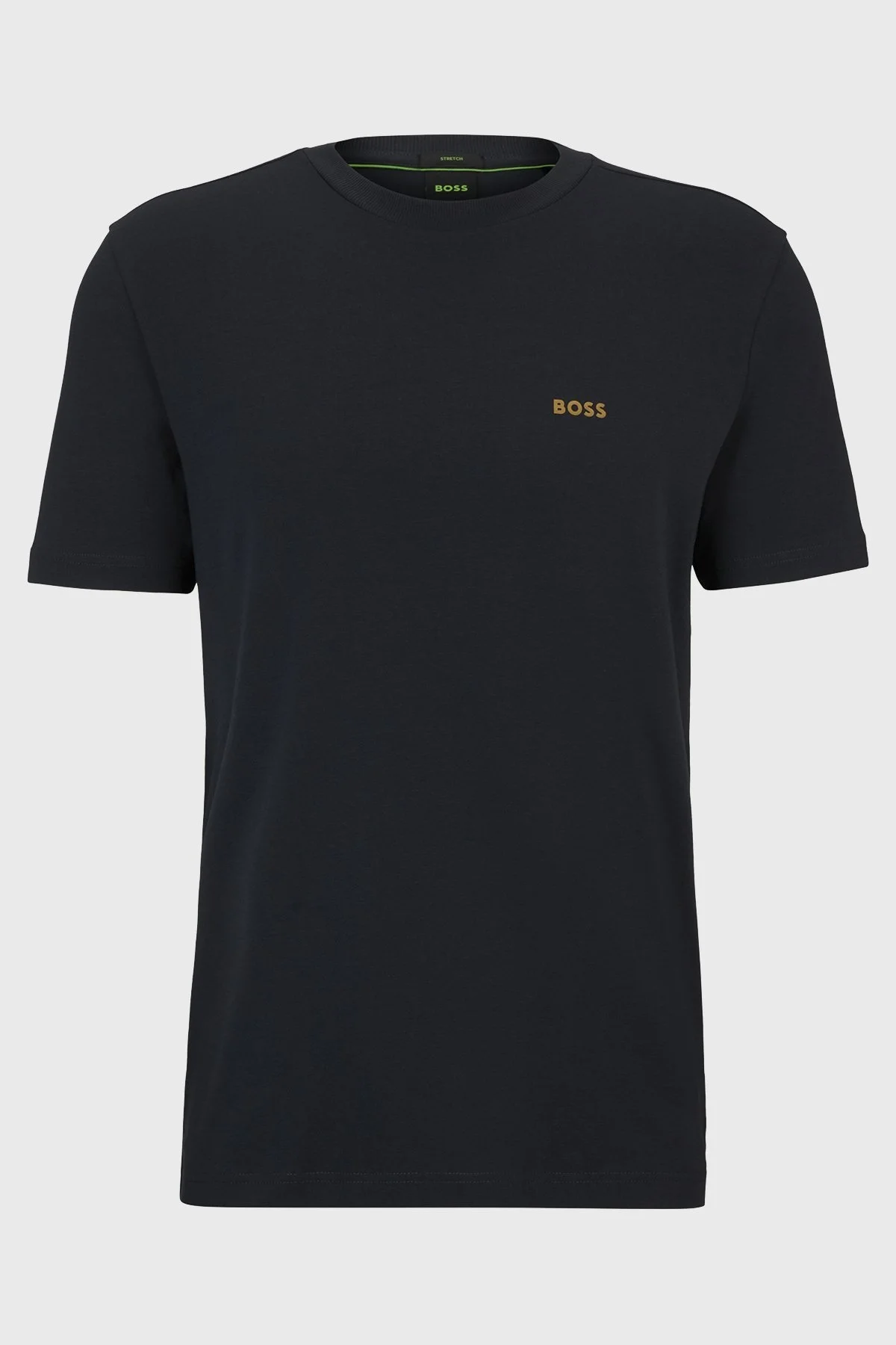 Boss Streç Pamuklu Bisiklet Yaka Regular Fit Erkek T Shirt 50506373 401 LACİVERT - 5