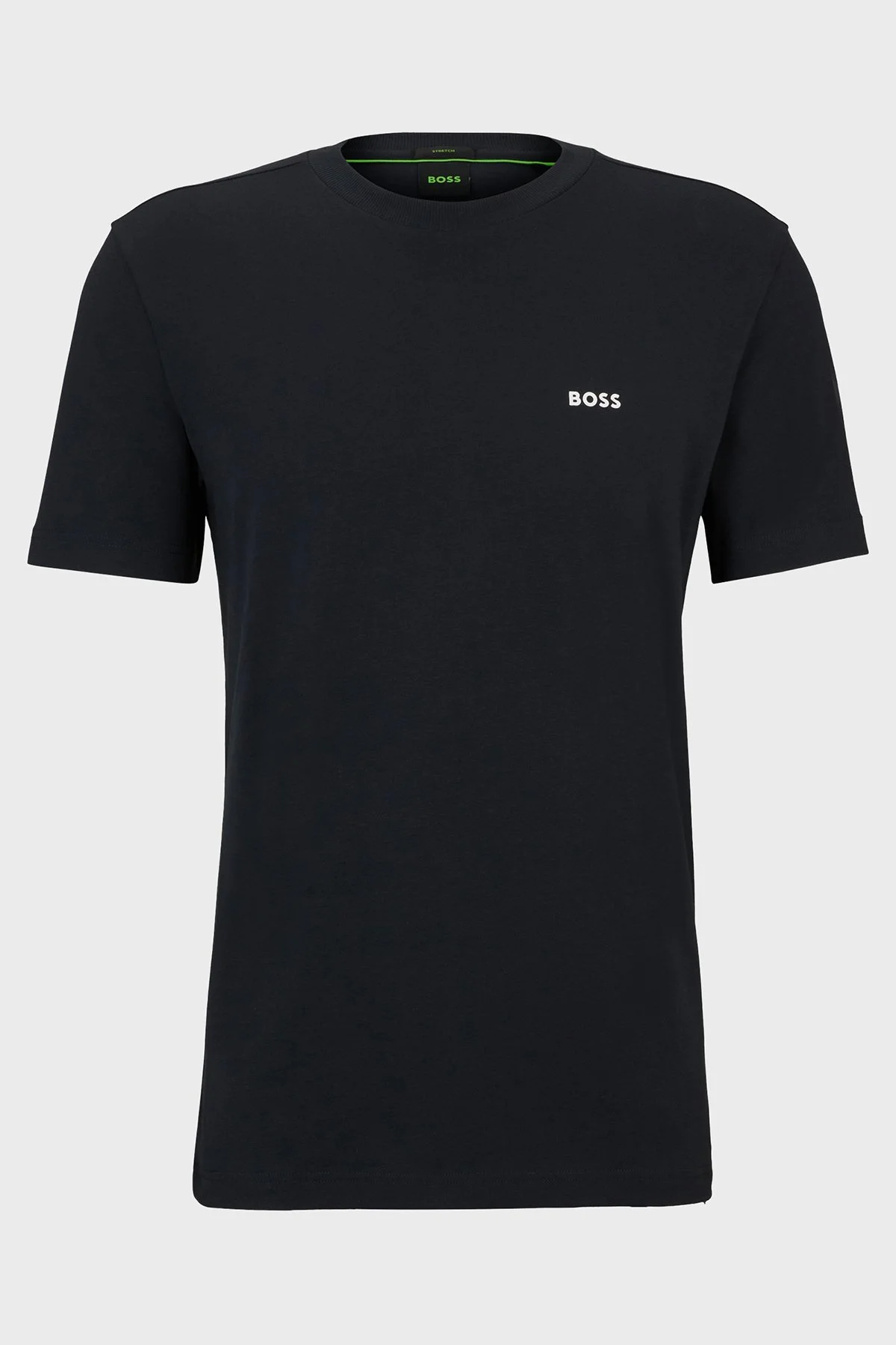Boss Streç Pamuklu Bisiklet Yaka Regular Fit Erkek T Shirt 50506373 402 LACİVERT - 5