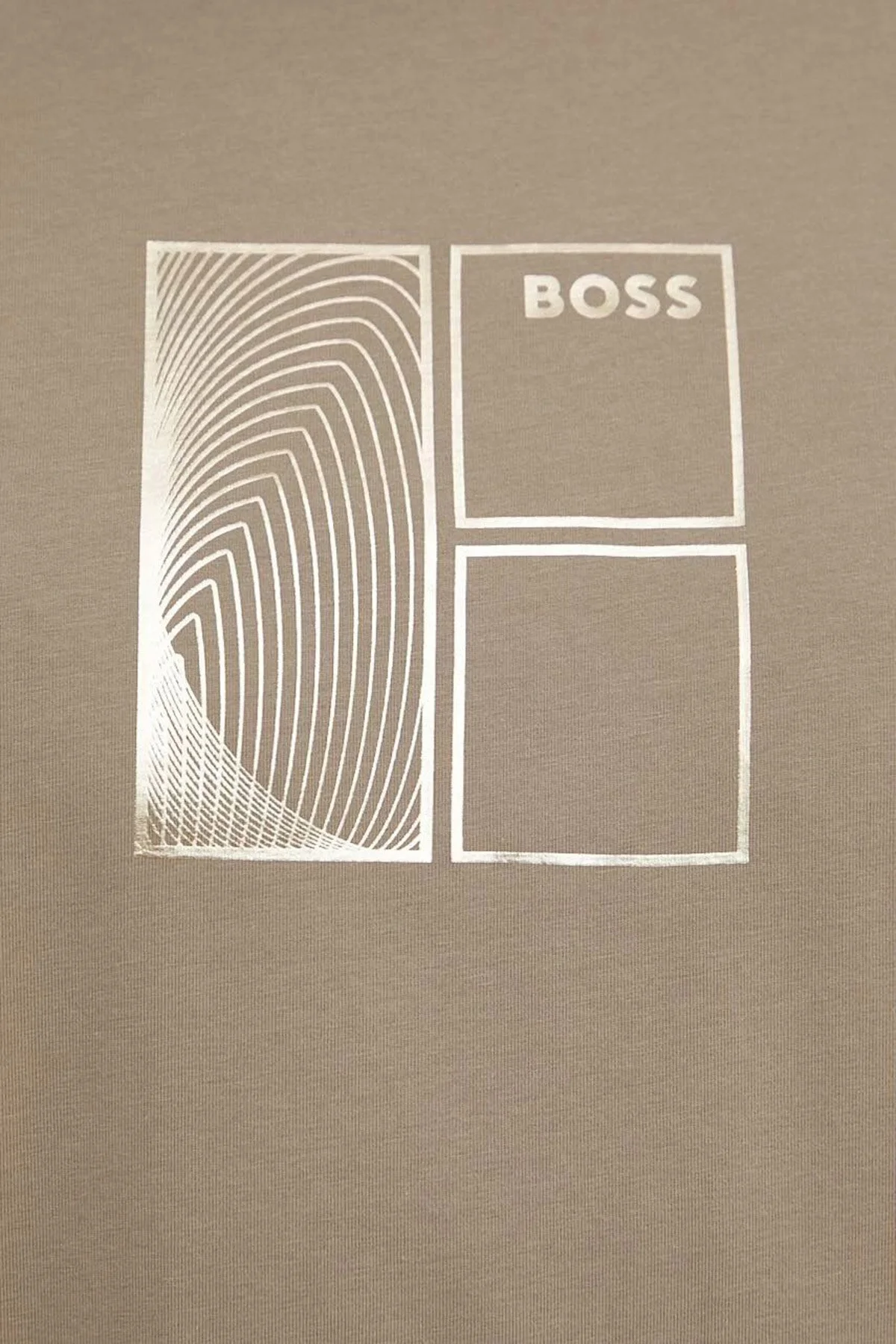Boss Streç Pamuklu Bisiklet Yaka Regular Fit Erkek T Shirt 50513172 334 HAKİ - 6