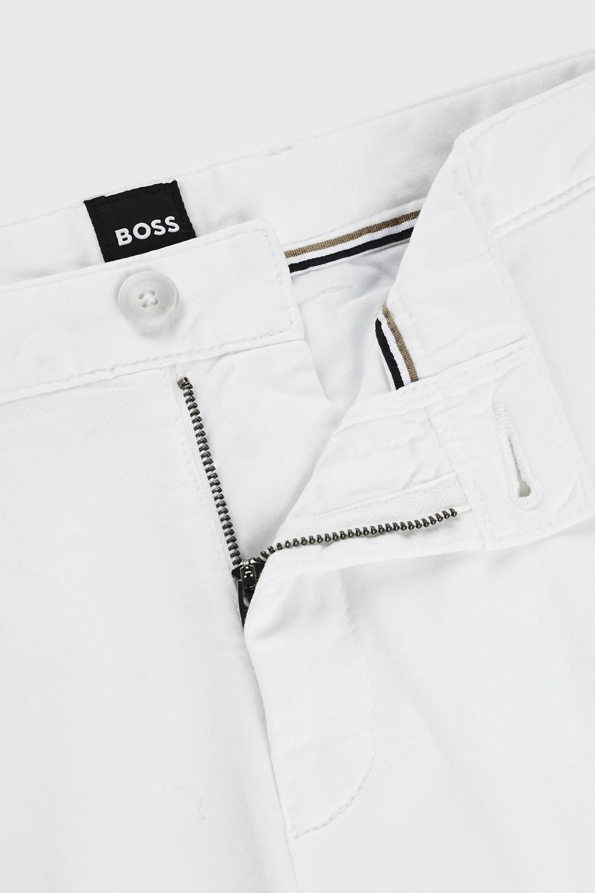 Boss Streç Pamuklu Cepli Slim Fit Erkek Short 50512524 100 BEYAZ - 6