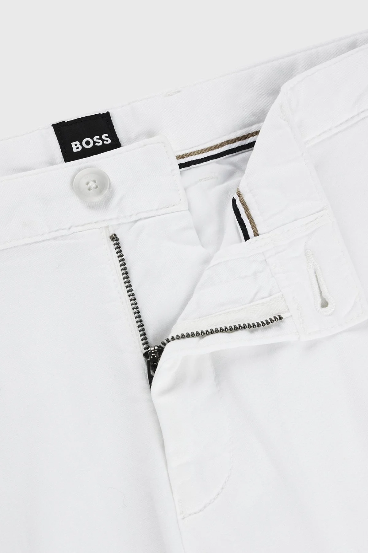 Boss Streç Pamuklu Cepli Slim Fit Erkek Short 50512524 100 BEYAZ - 6