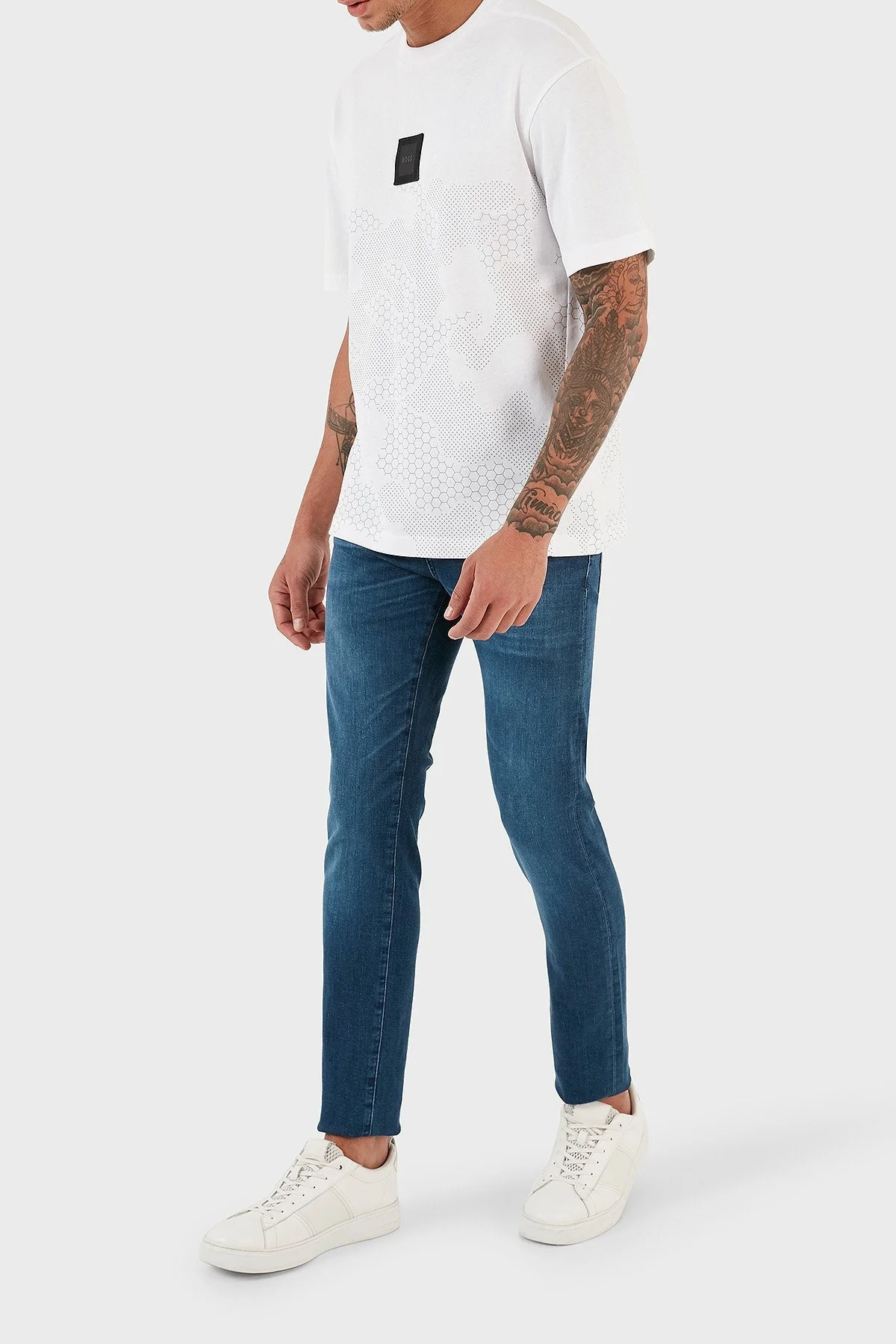 Boss Delaware3-1 Streç Pamuklu Normal Bel Slim Fit Jeans Erkek Kot Pantolon 50496189 416 LACİVERT - 12
