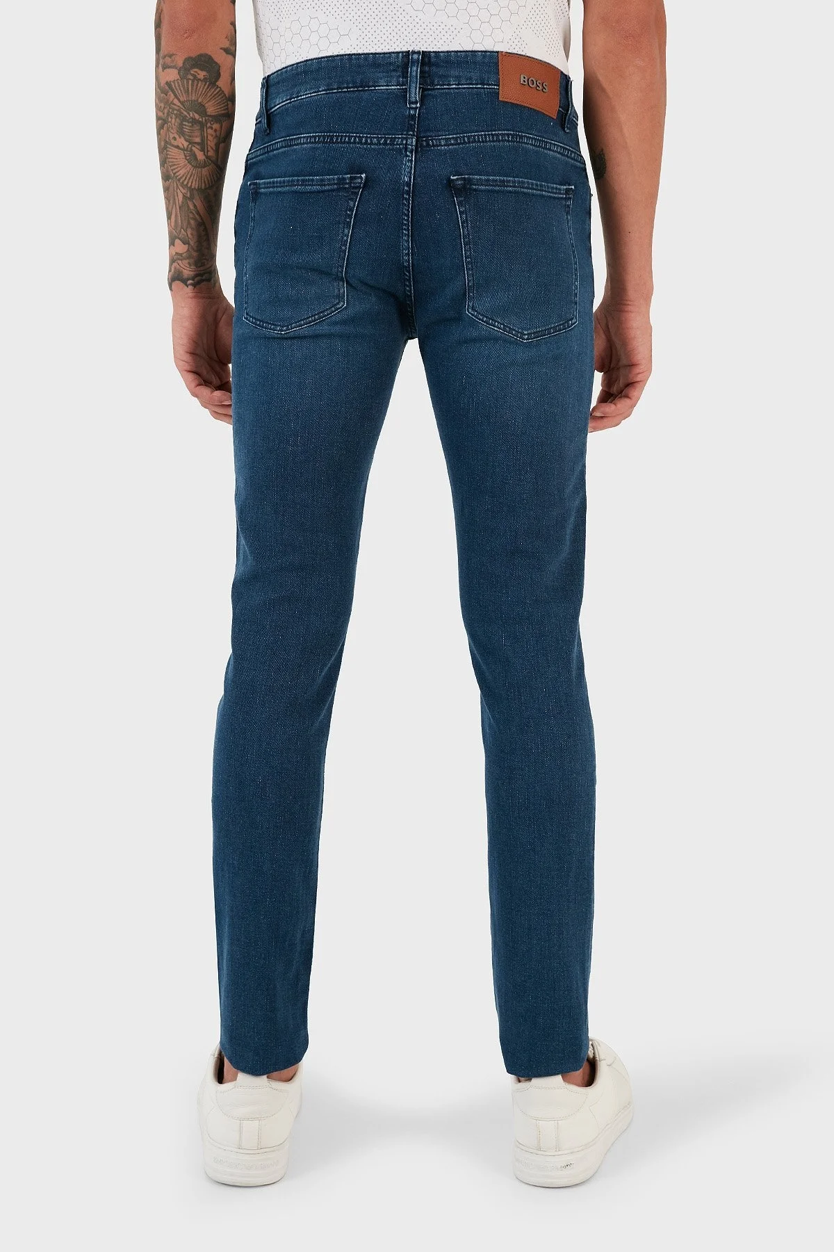Boss Delaware3-1 Streç Pamuklu Normal Bel Slim Fit Jeans Erkek Kot Pantolon 50496189 416 LACİVERT - 18
