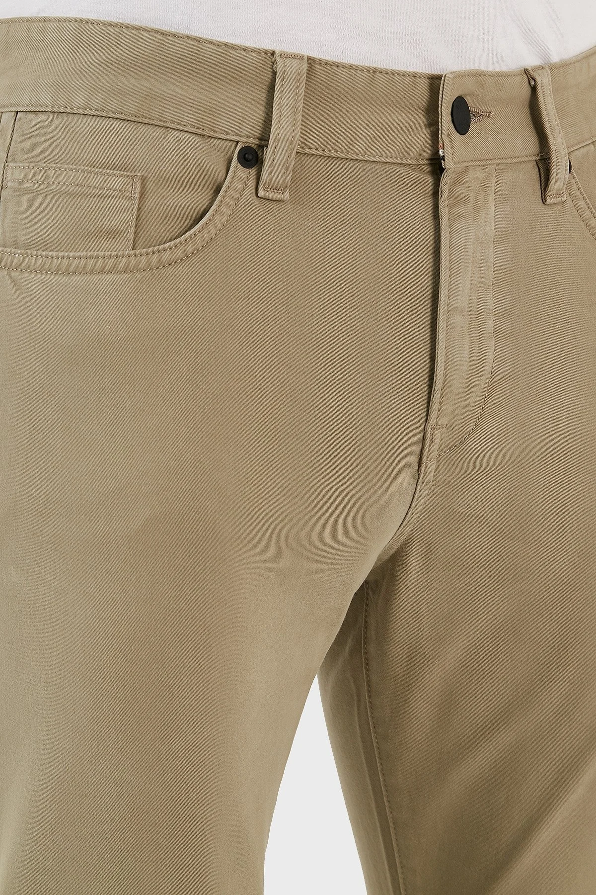 Boss Delaware3-1 Streç Pamuklu Slim Fit Dar Paça Jeans Erkek Kot Pantolon 50495370 336 AÇIK HAKİ - 6