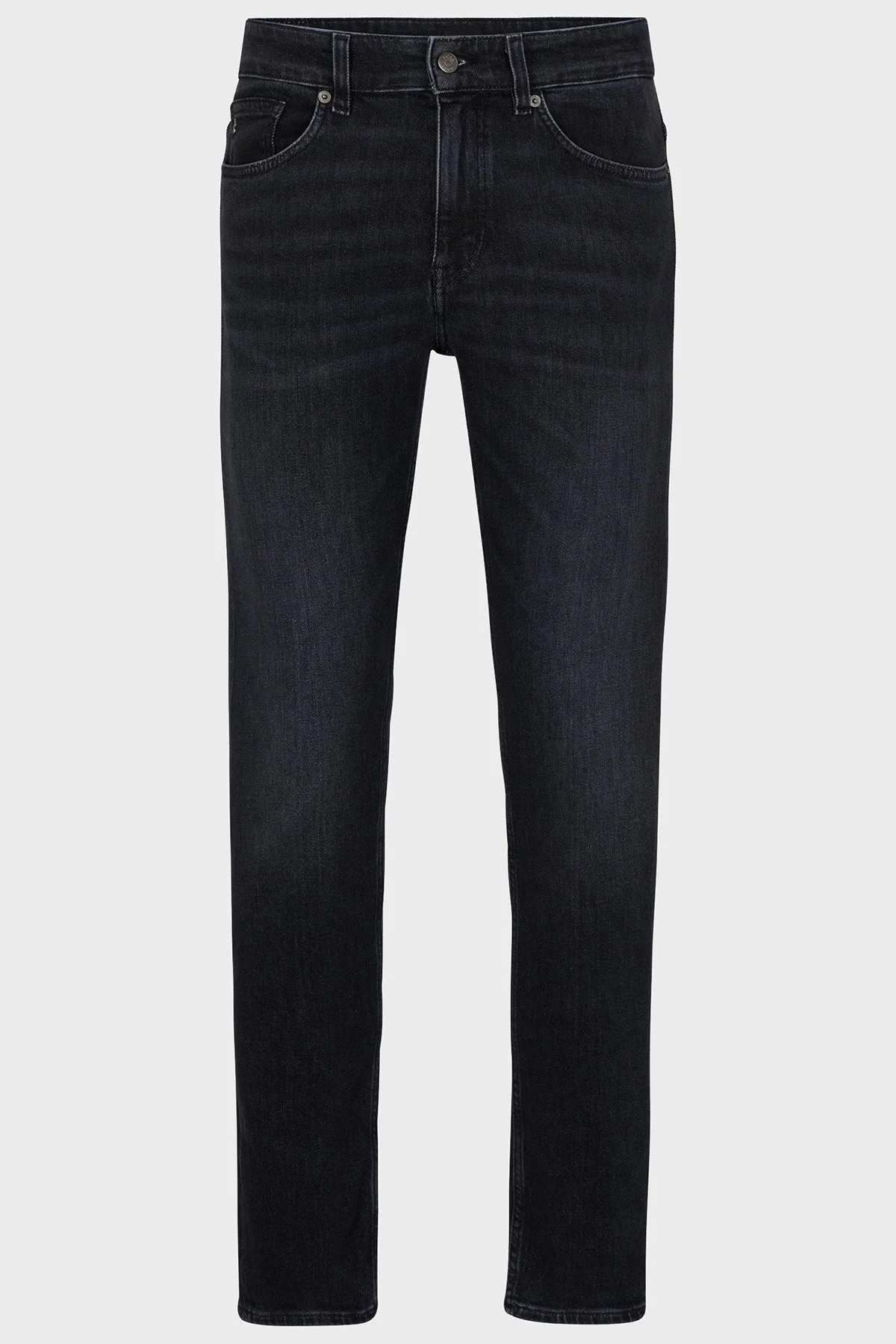Boss Delano Streç Pamuklu Normal Bel Slim Fit Dar Paça Jeans Erkek Kot Pantolon 50496170 020 GRİ - 5