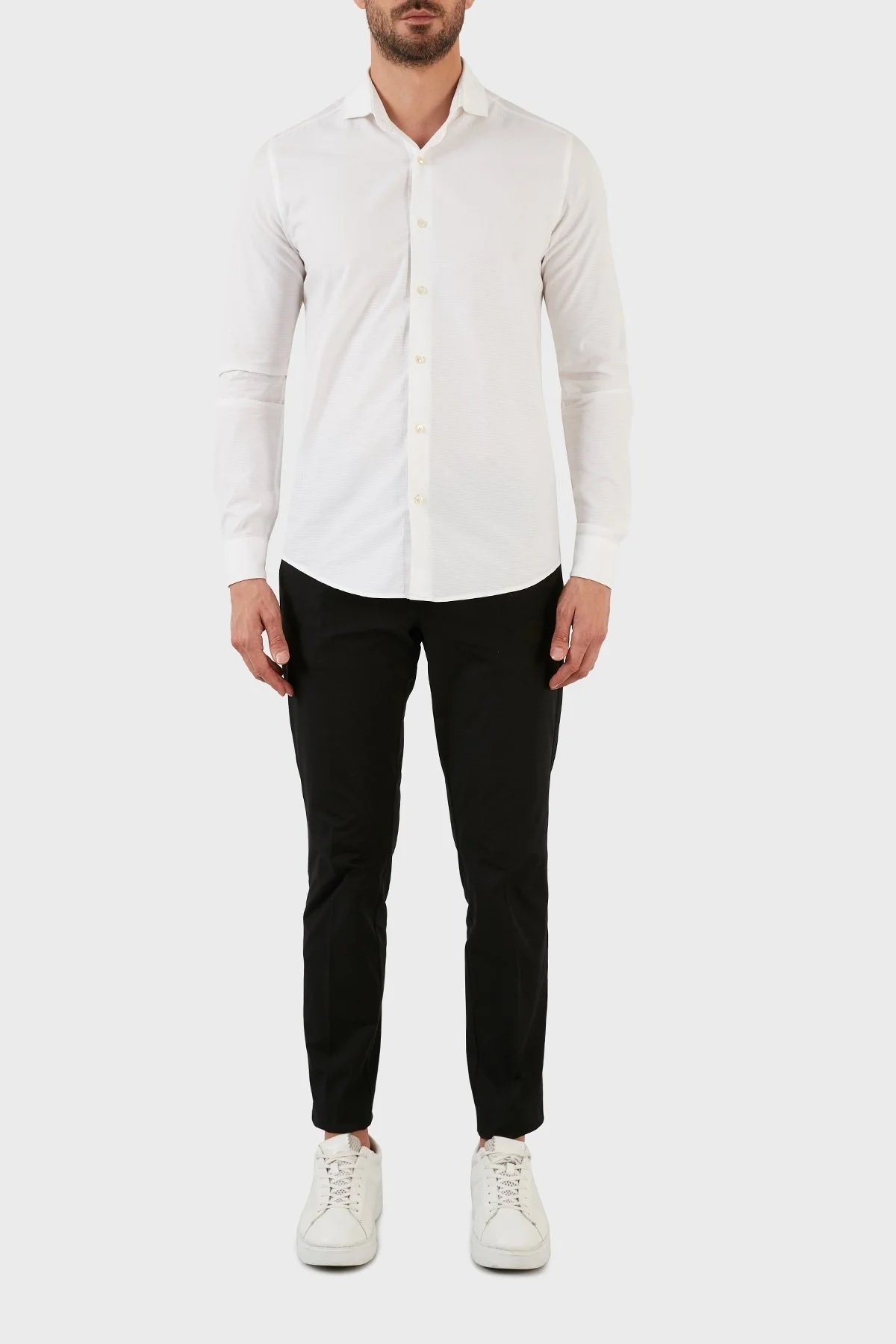 Boss Streç Pamuklu Normal Bel Slim Fit Erkek Pantolon 50452098 001 SİYAH - 1