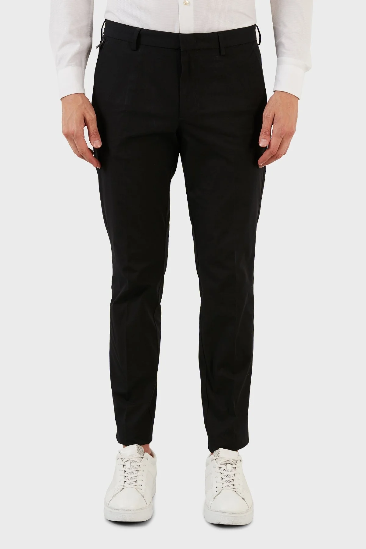 Boss Streç Pamuklu Normal Bel Slim Fit Erkek Pantolon 50452098 001 SİYAH - 2