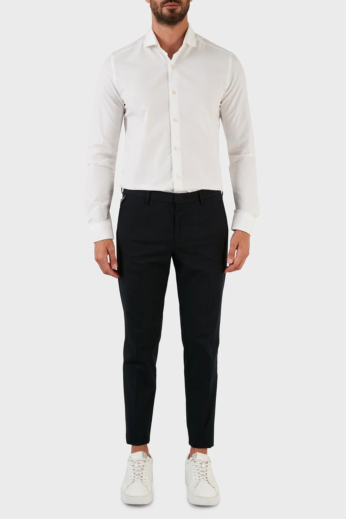 Boss Streç Pamuklu Normal Bel Slim Fit Erkek Pantolon 50452098 404 LACİVERT - 1