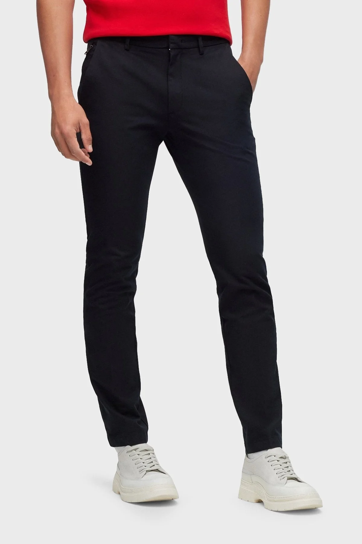 Boss Streç Pamuklu Normal Bel Slim Fit Erkek Pantolon 50487754 001 SİYAH - 1