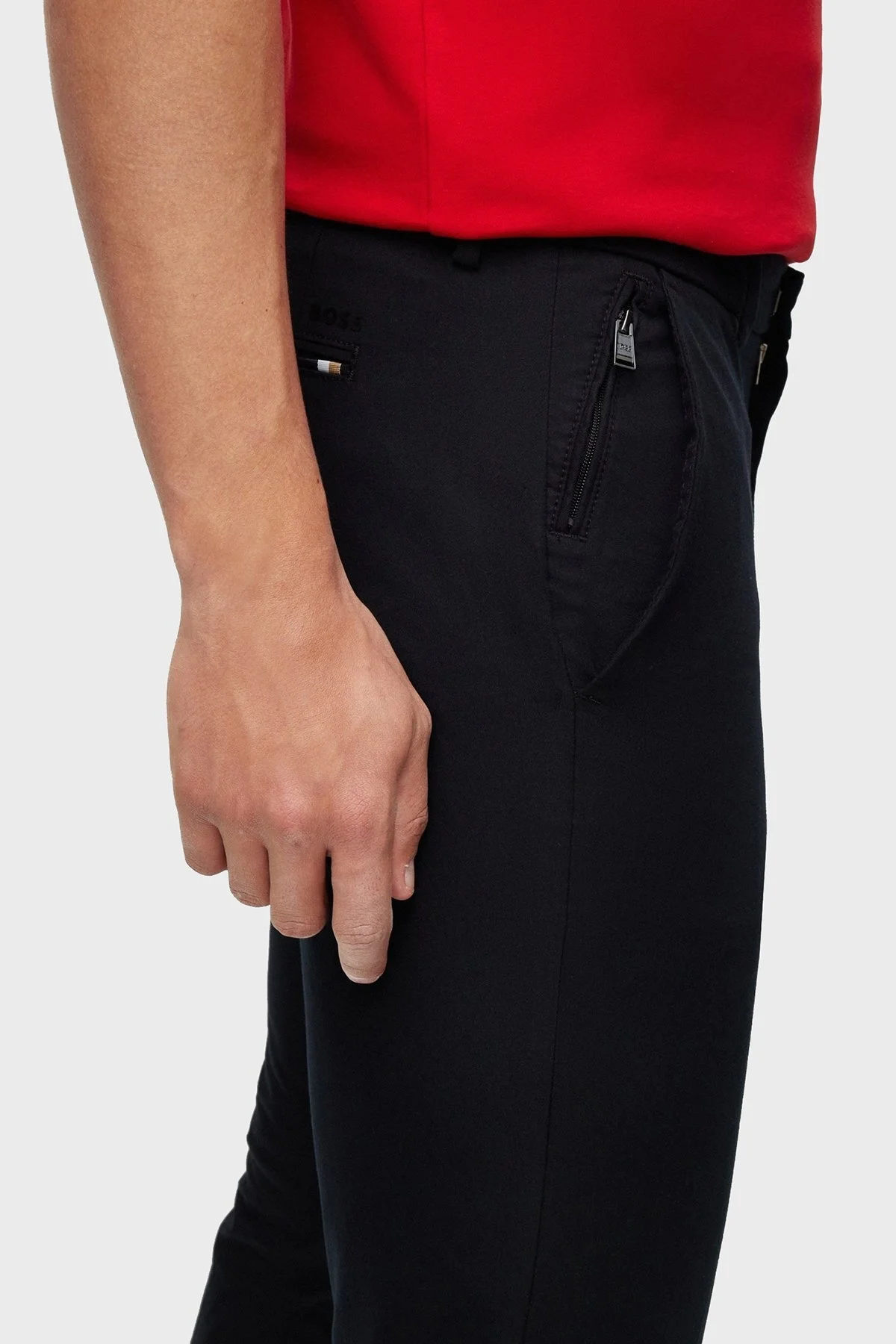 Boss Streç Pamuklu Normal Bel Slim Fit Erkek Pantolon 50487754 001 SİYAH - 4