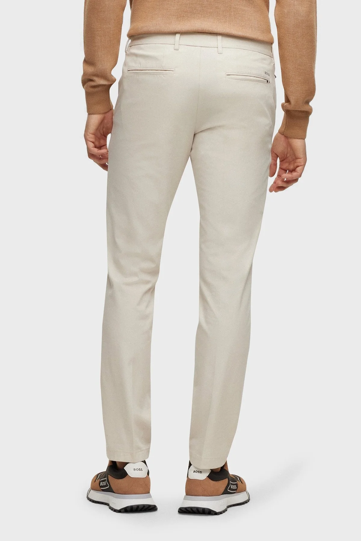 Boss Kaito1_T Streç Pamuklu Normal Bel Slim Fit Erkek Pantolon 50487754 131 BEJ - 3