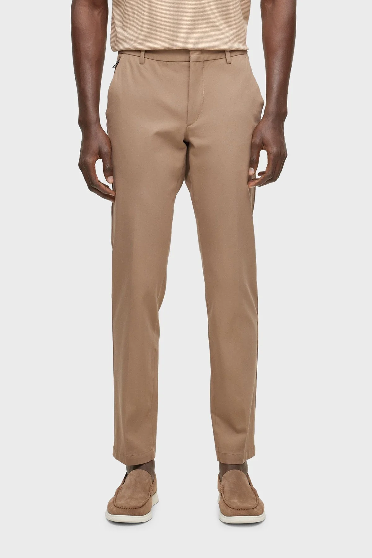 Boss Kaito1_T Streç Pamuklu Normal Bel Slim Fit Erkek Pantolon 50487754 294 BEJ - 1