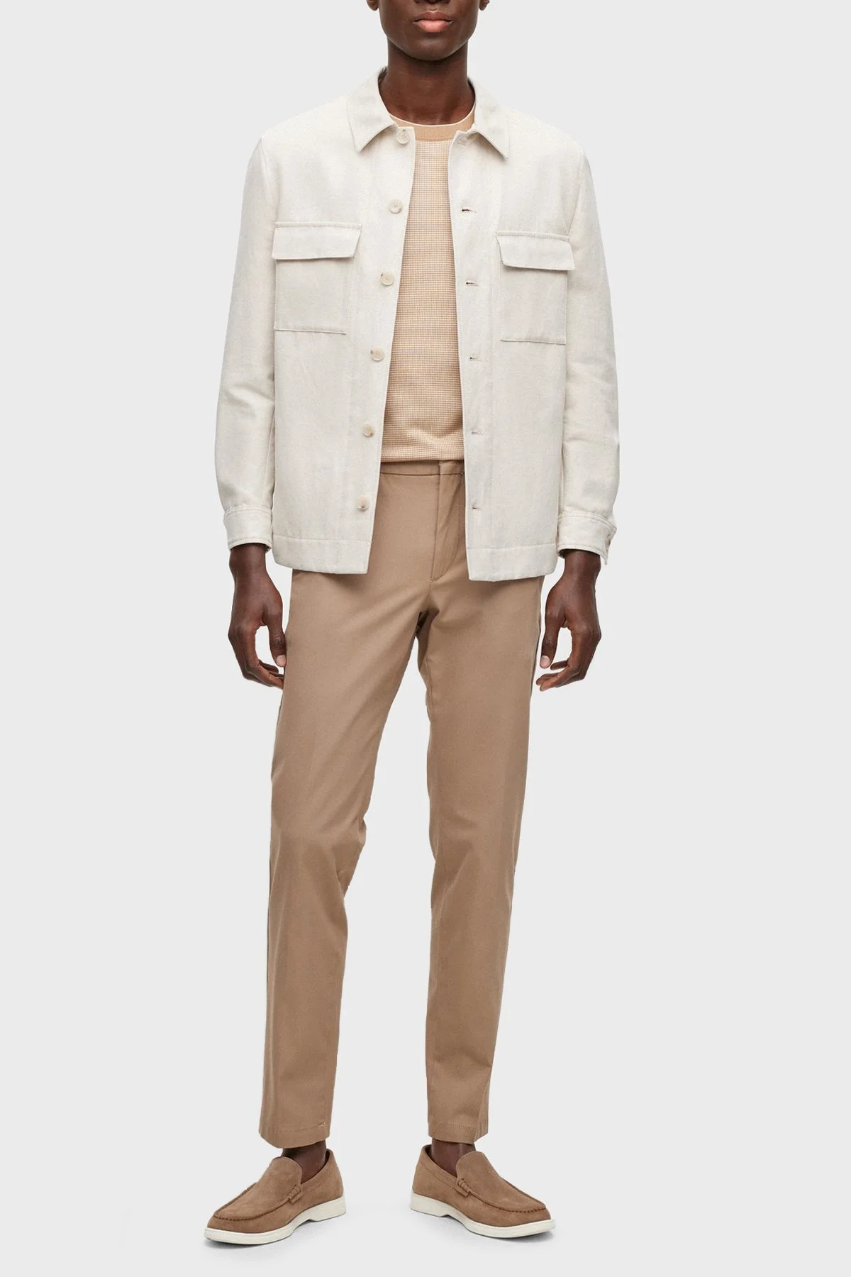 Boss Kaito1_T Streç Pamuklu Normal Bel Slim Fit Erkek Pantolon 50487754 294 BEJ - 2