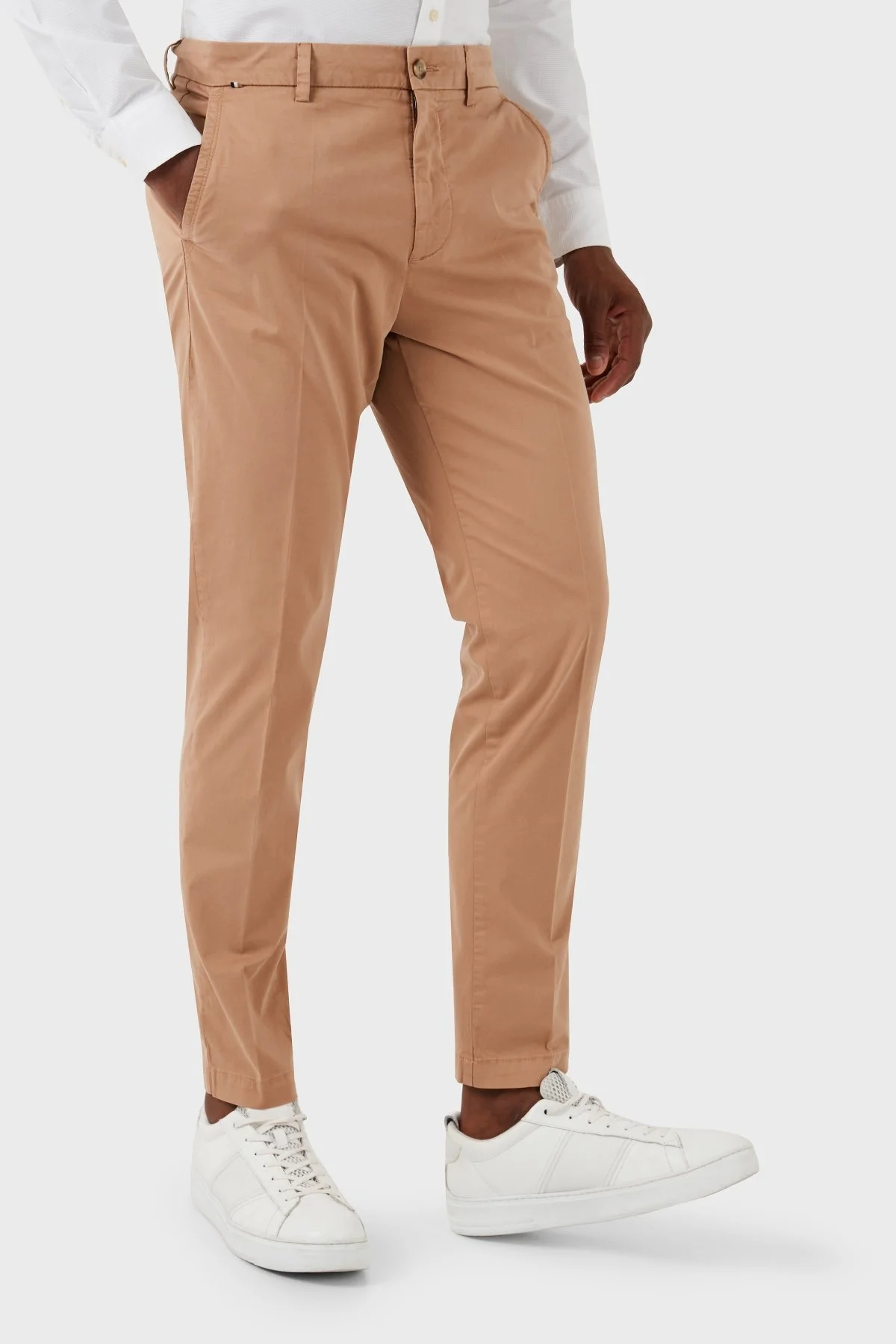 Boss Streç Pamuklu Normal Bel Slim Fit Erkek Pantolon 50505392 260 TABA - 5