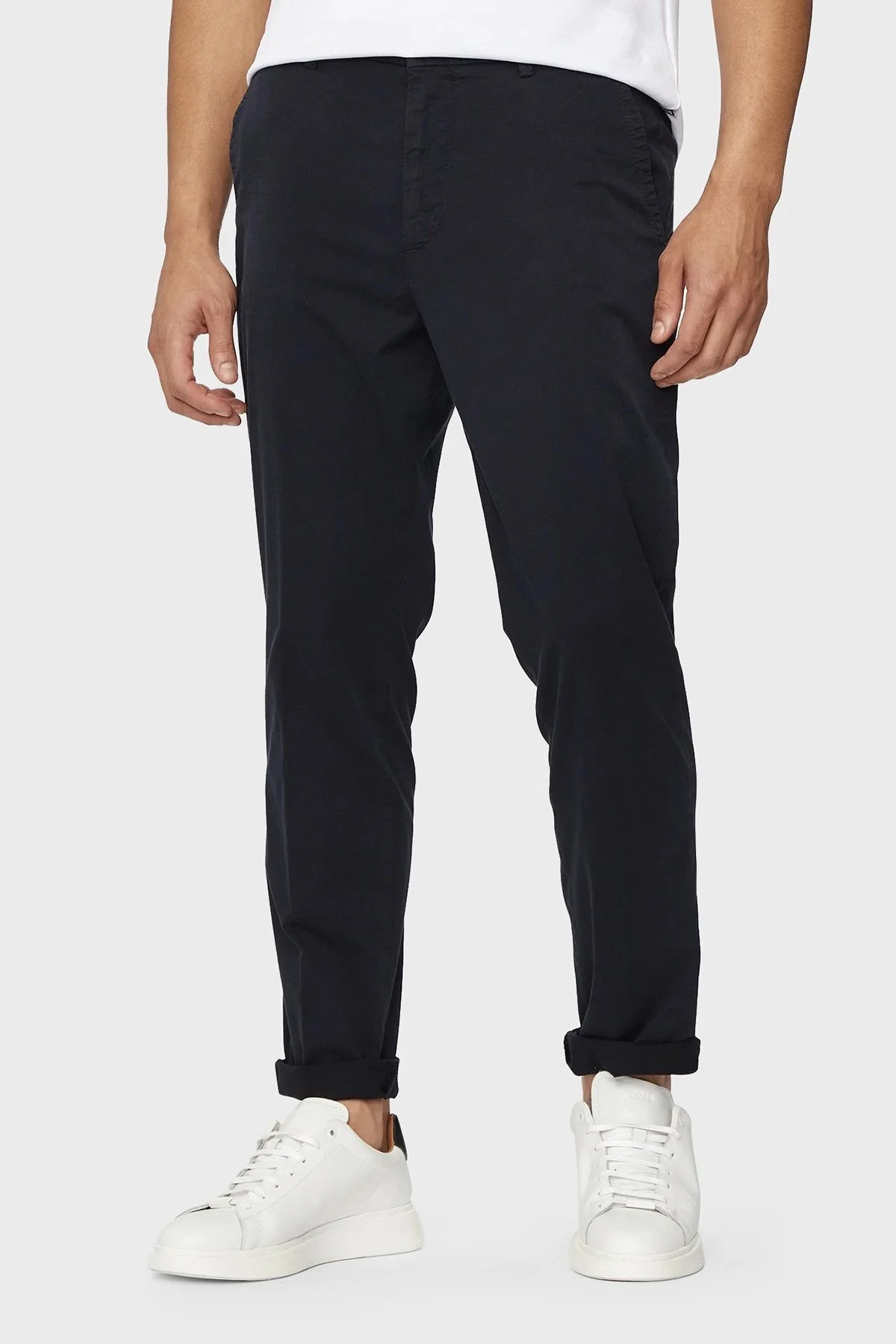 Boss Streç Pamuklu Normal Bel Slim Fit Erkek Pantolon 50505392 404 LACİVERT - 1