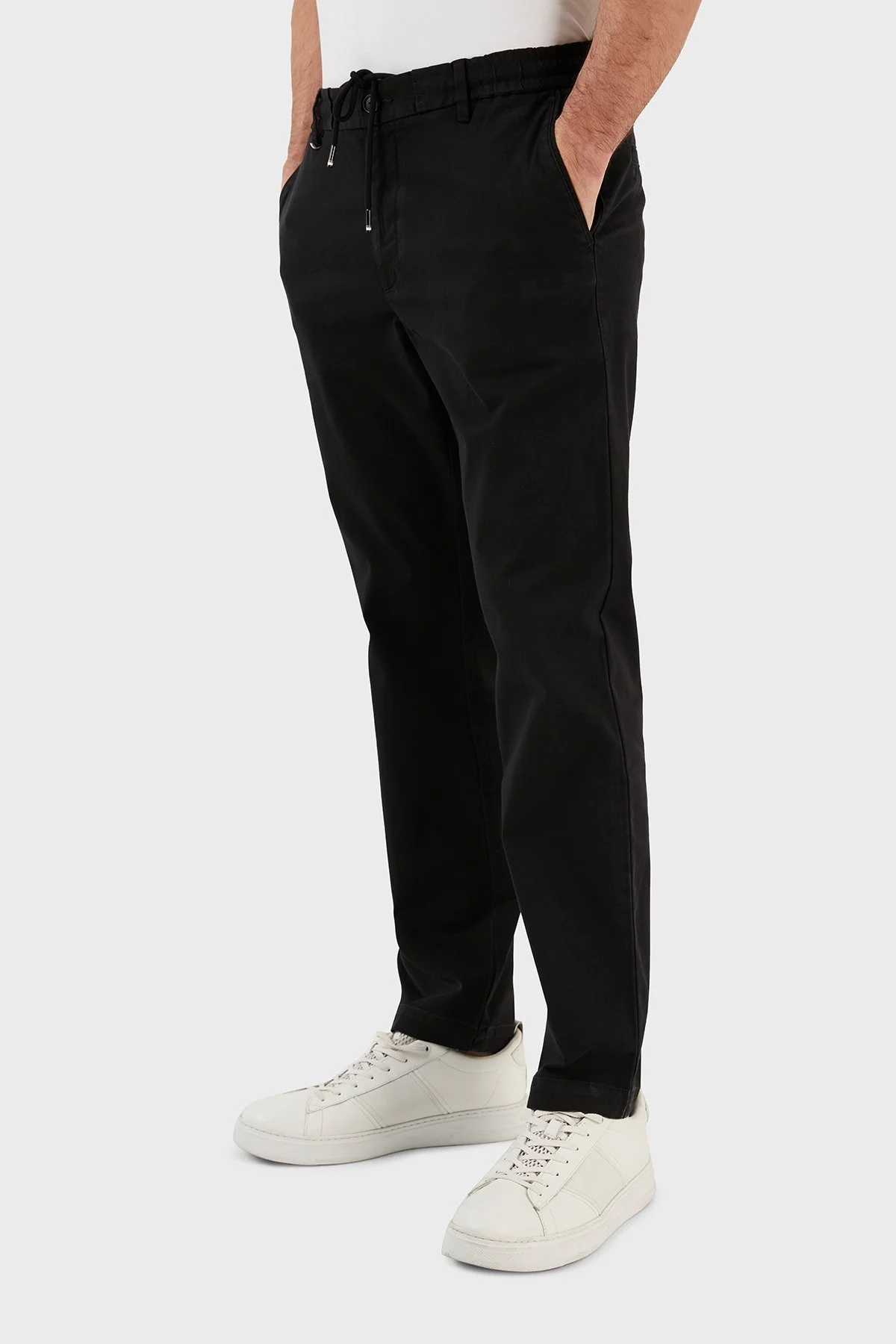 Boss Streç Pamuklu Normal Bel Slim Fit Gabardin Erkek Pantolon 50478577 001 SİYAH - 3