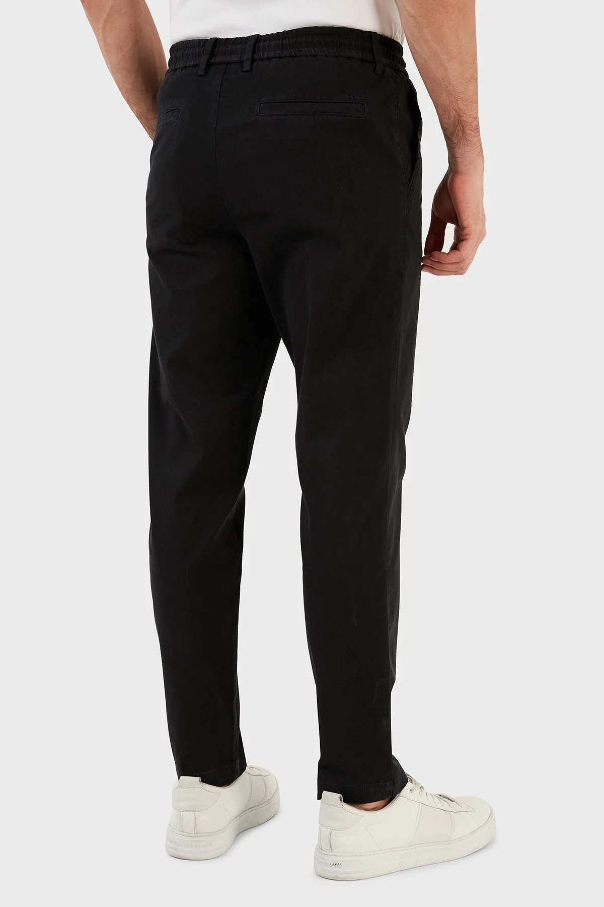 Boss Streç Pamuklu Normal Bel Slim Fit Gabardin Erkek Pantolon 50478577 001 SİYAH - 6
