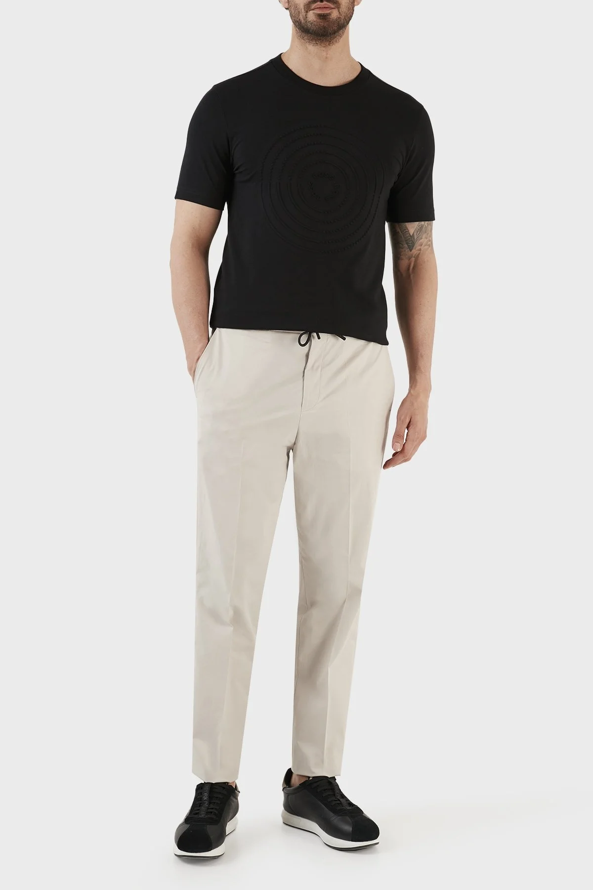 Boss Streç Pamuklu Regular Fit Bisiklet Yaka Erkek T Shirt 50488776 001 SİYAH - 5