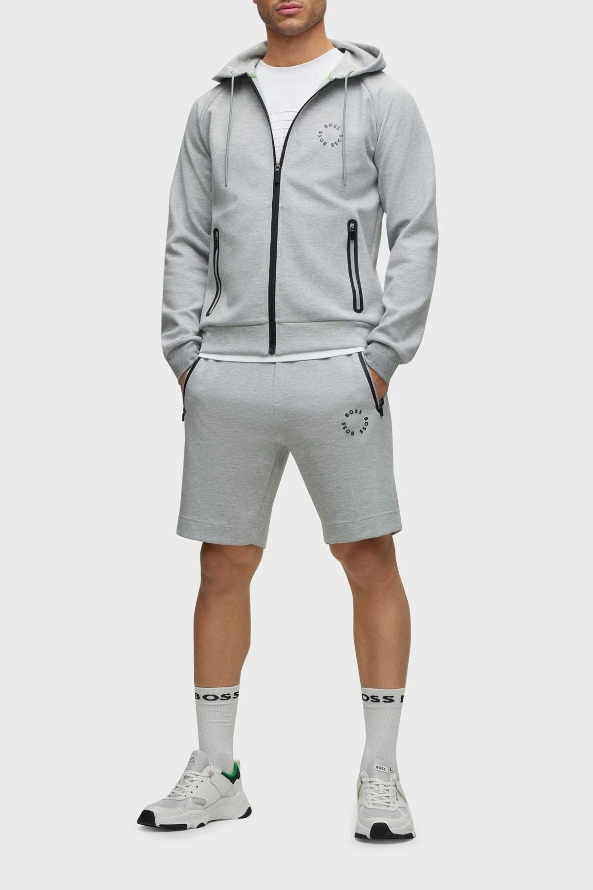 Boss Streç Pamuklu Regular Fit Bisiklet Yaka Erkek T Shirt 50488776 100 BEYAZ - 2