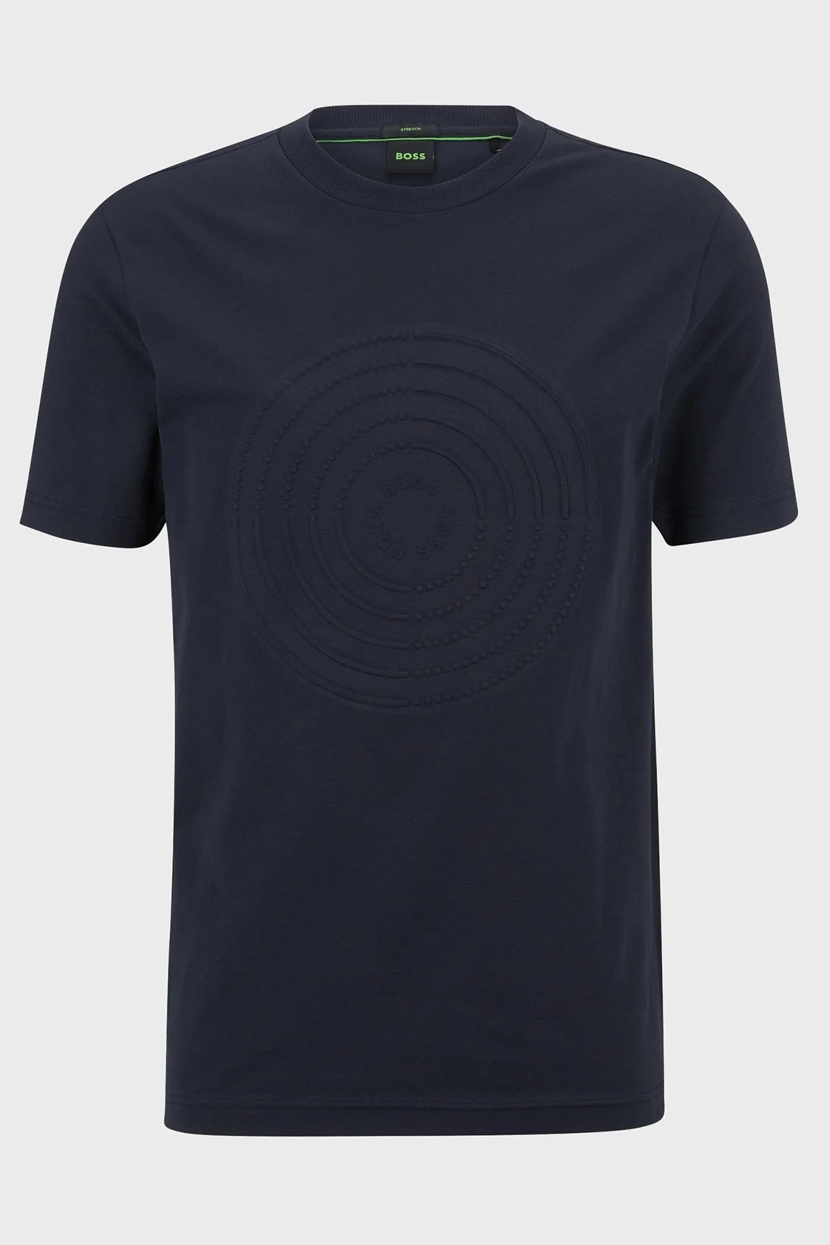 Boss Streç Pamuklu Regular Fit Bisiklet Yaka Erkek T Shirt 50488776 402 LACİVERT - 5