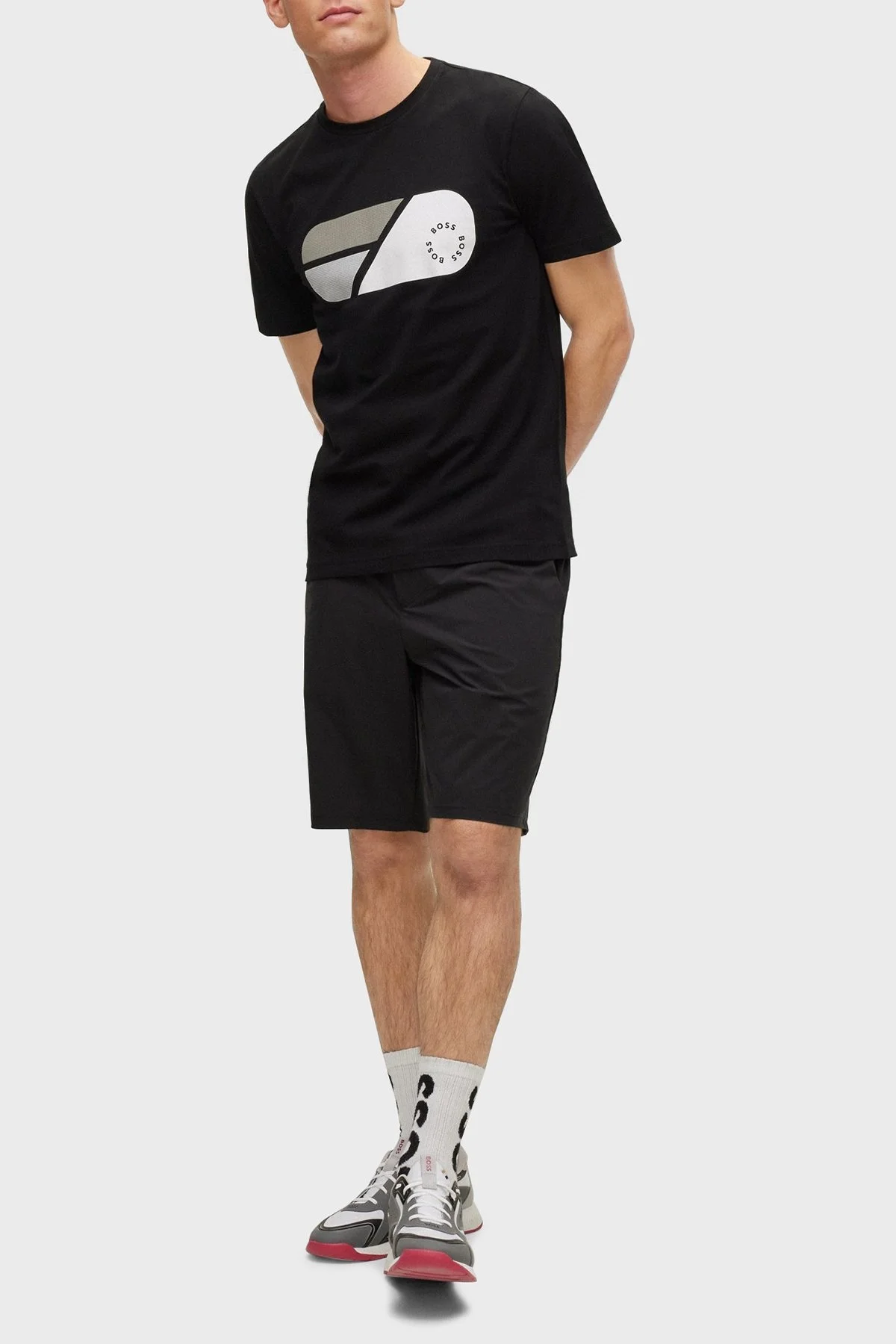 Boss Streç Pamuklu Regular Fit Bisiklet Yaka Erkek T Shirt 50488797 001 SİYAH - 2