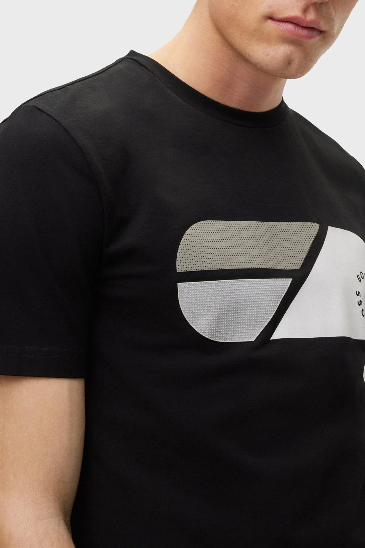 Boss Streç Pamuklu Regular Fit Bisiklet Yaka Erkek T Shirt 50488797 001 SİYAH - 4