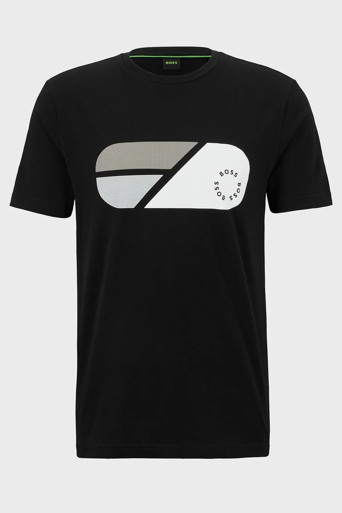 Boss Streç Pamuklu Regular Fit Bisiklet Yaka Erkek T Shirt 50488797 001 SİYAH - 5