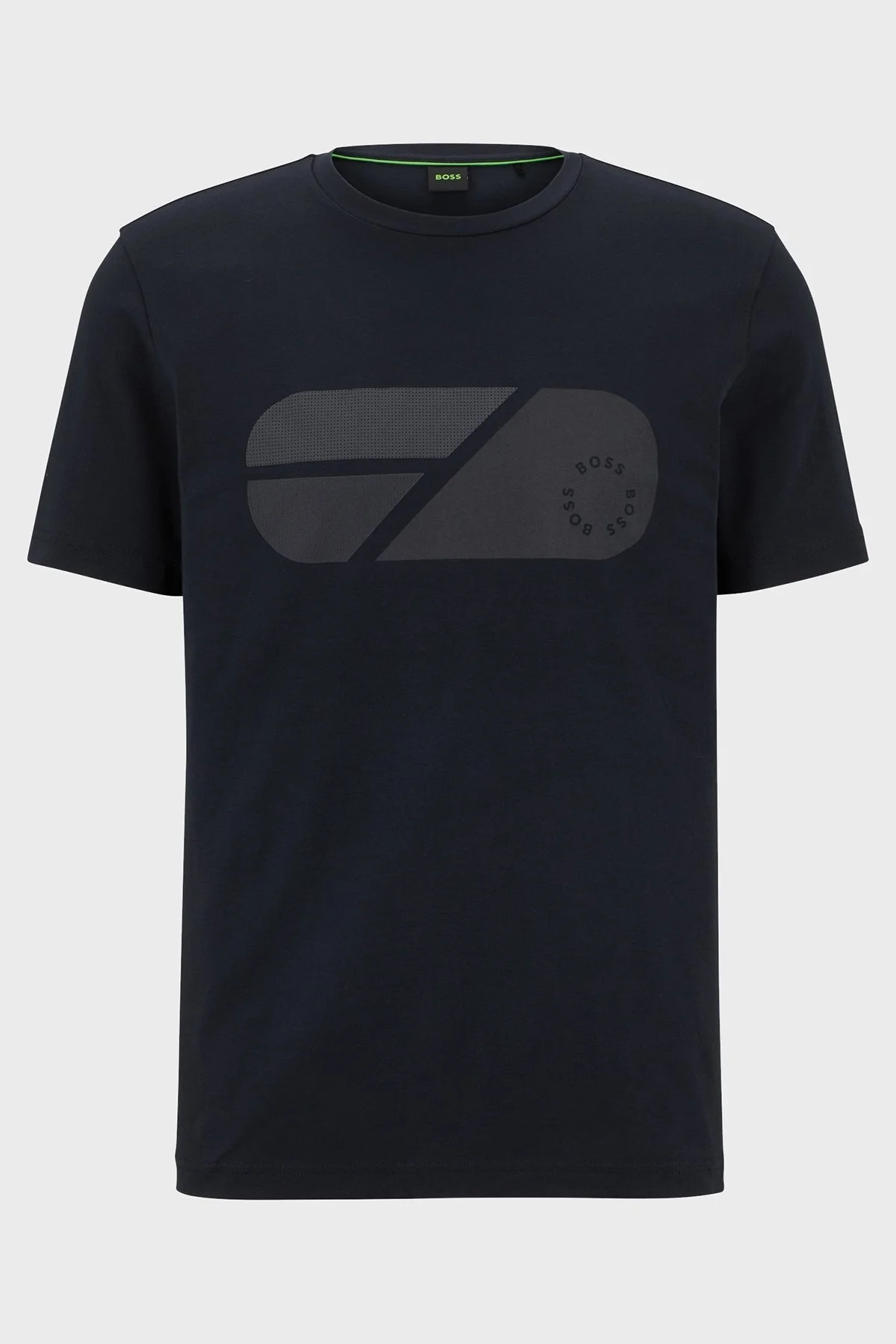 Boss Streç Pamuklu Regular Fit Bisiklet Yaka Erkek T Shirt 50488797 402 LACİVERT - 5