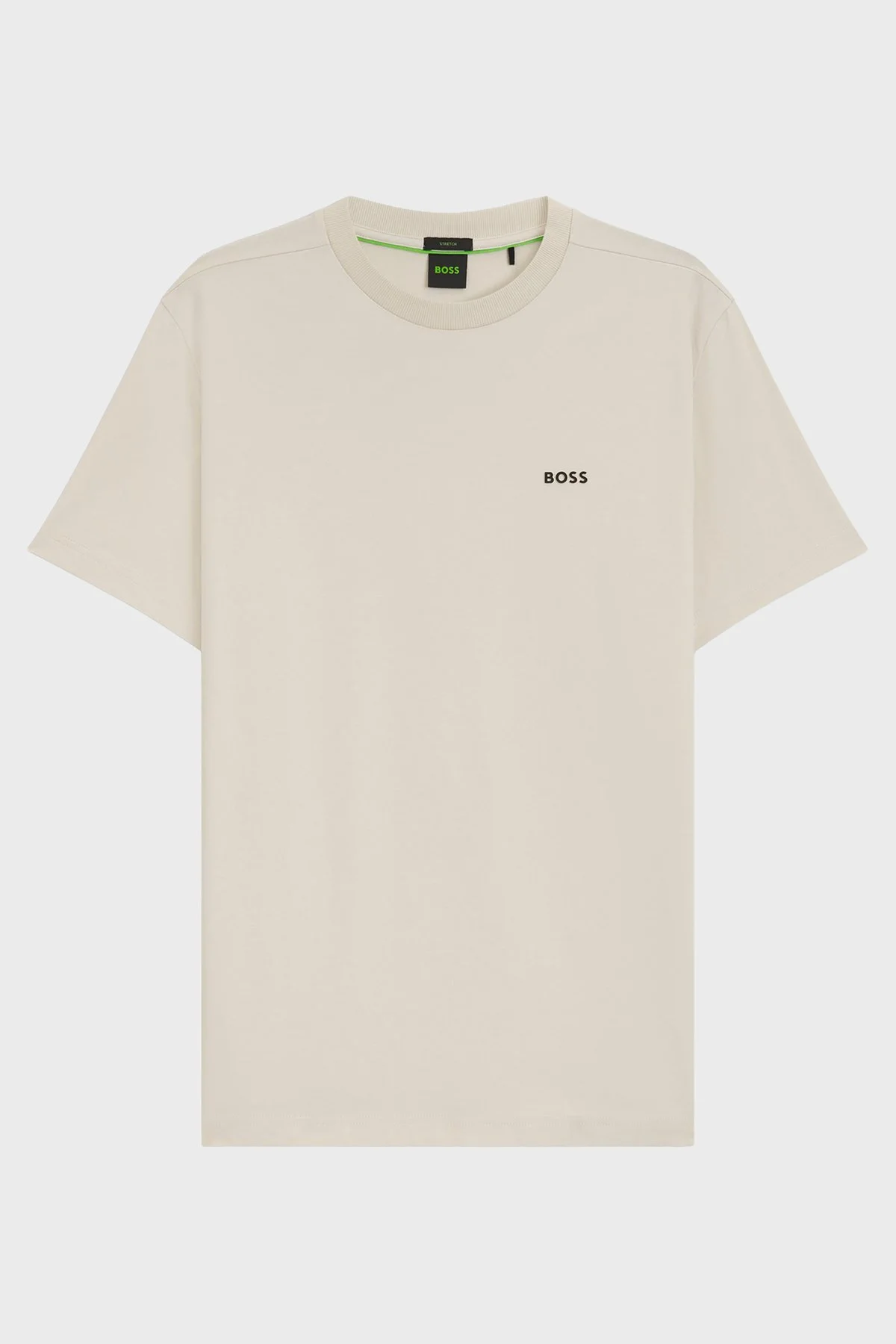 Boss Streç Pamuklu Regular Fit Bisiklet Yaka Erkek T Shirt 50506373 275 BEJ - 5