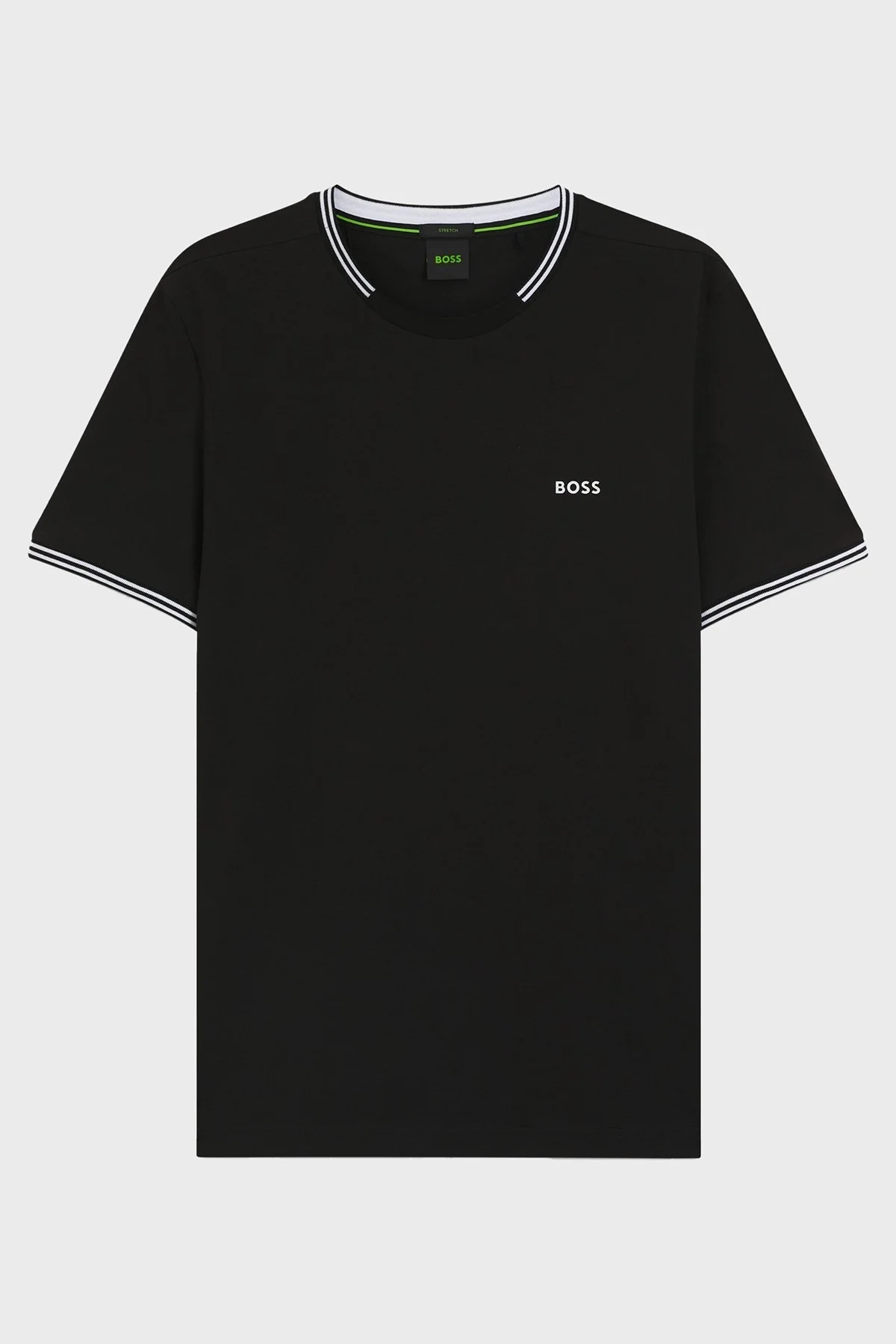 Boss Streç Pamuklu Regular Fit Bisiklet Yaka Erkek T Shirt 50521245 001 SİYAH - 5