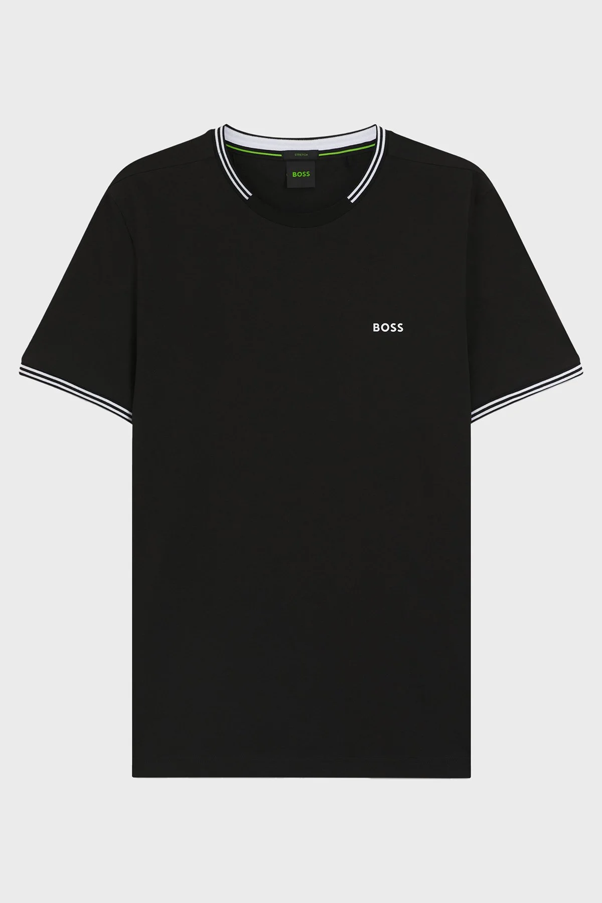 Boss Streç Pamuklu Regular Fit Bisiklet Yaka Erkek T Shirt 50521245 001 SİYAH - 5